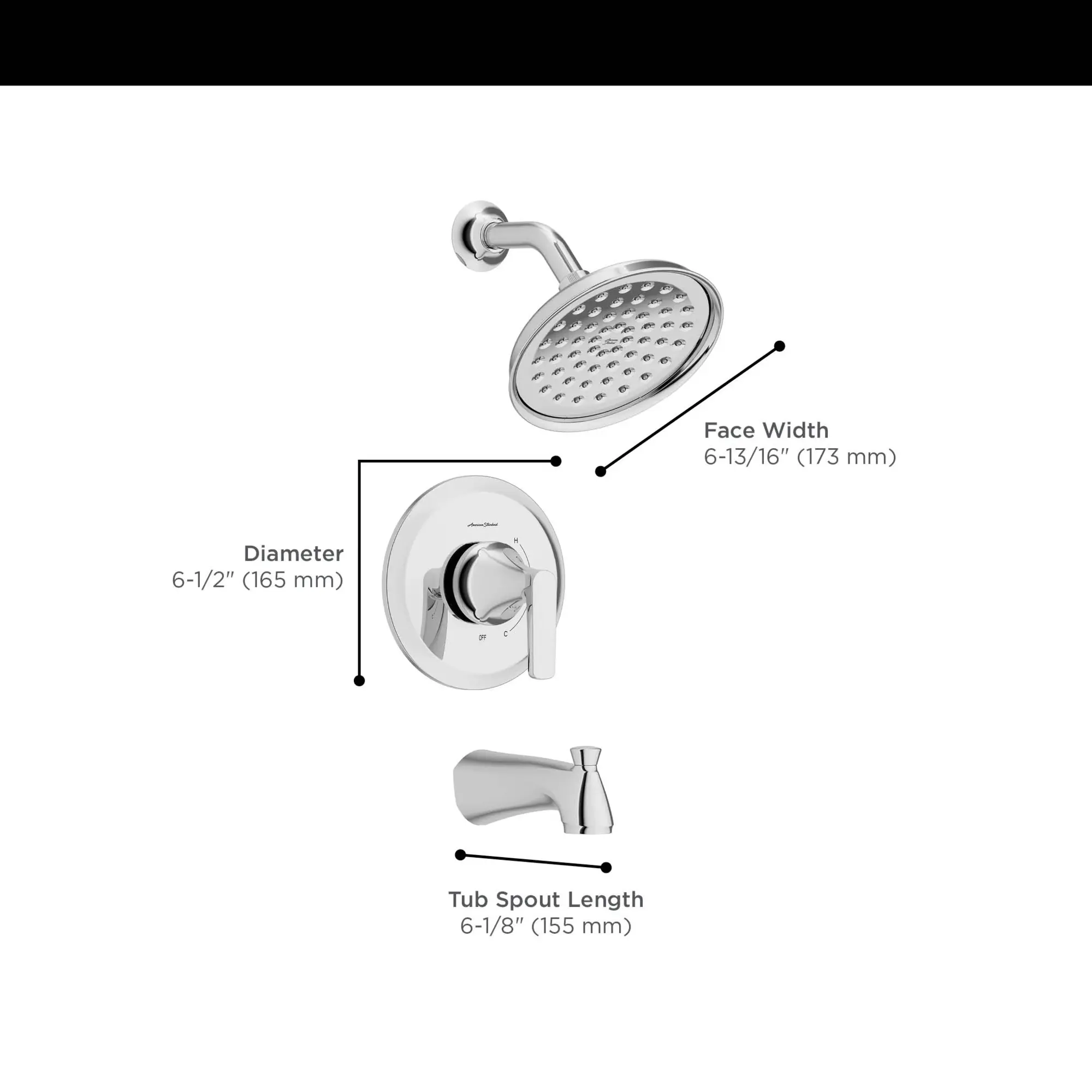 Becklow Tub and Shower Trim Kit with Valve - Image 7