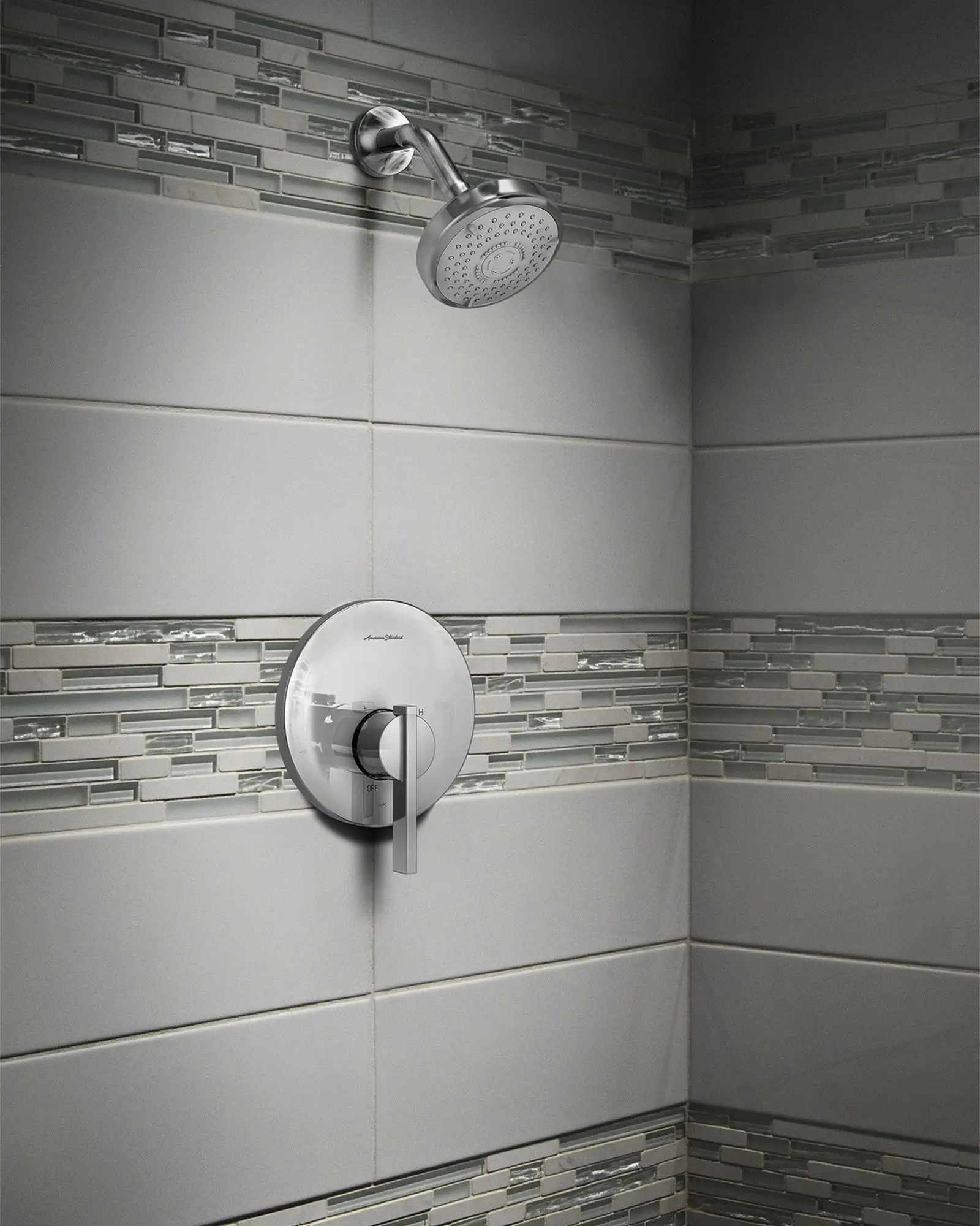 Berwick® 1.75 gpm/6.6 L/min Shower Trim Kit With 3-Function Showerhead, Double Ceramic Pressure Balance Cartridge and Lever Handle - Image 6