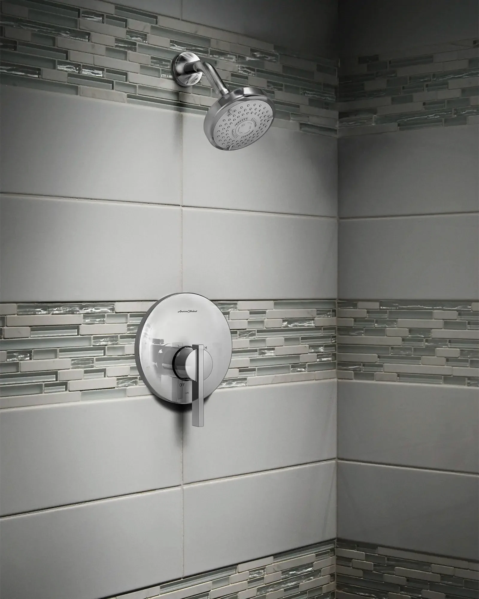 Berwick® 1.75 gpm/6.6 L/min Shower Trim Kit With 3-Function Showerhead, Double Ceramic Pressure Balance Cartridge and Lever Handle - Image 7