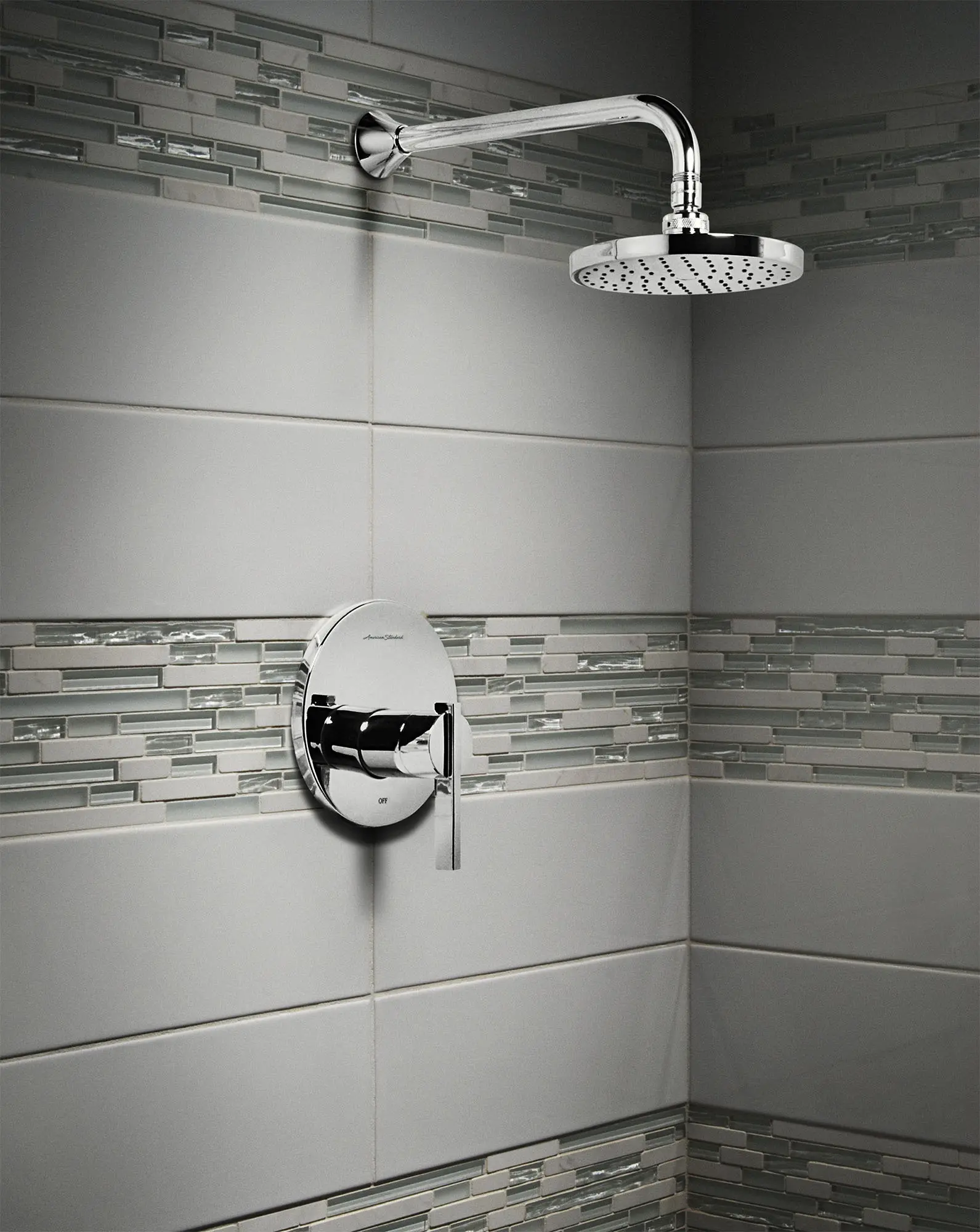 Berwick® 2.5 gpm/9.5 L/min Shower Trim Kit With Rain Showerhead, Double Ceramic Pressure Balance Cartridge and Lever Handle - Image 4
