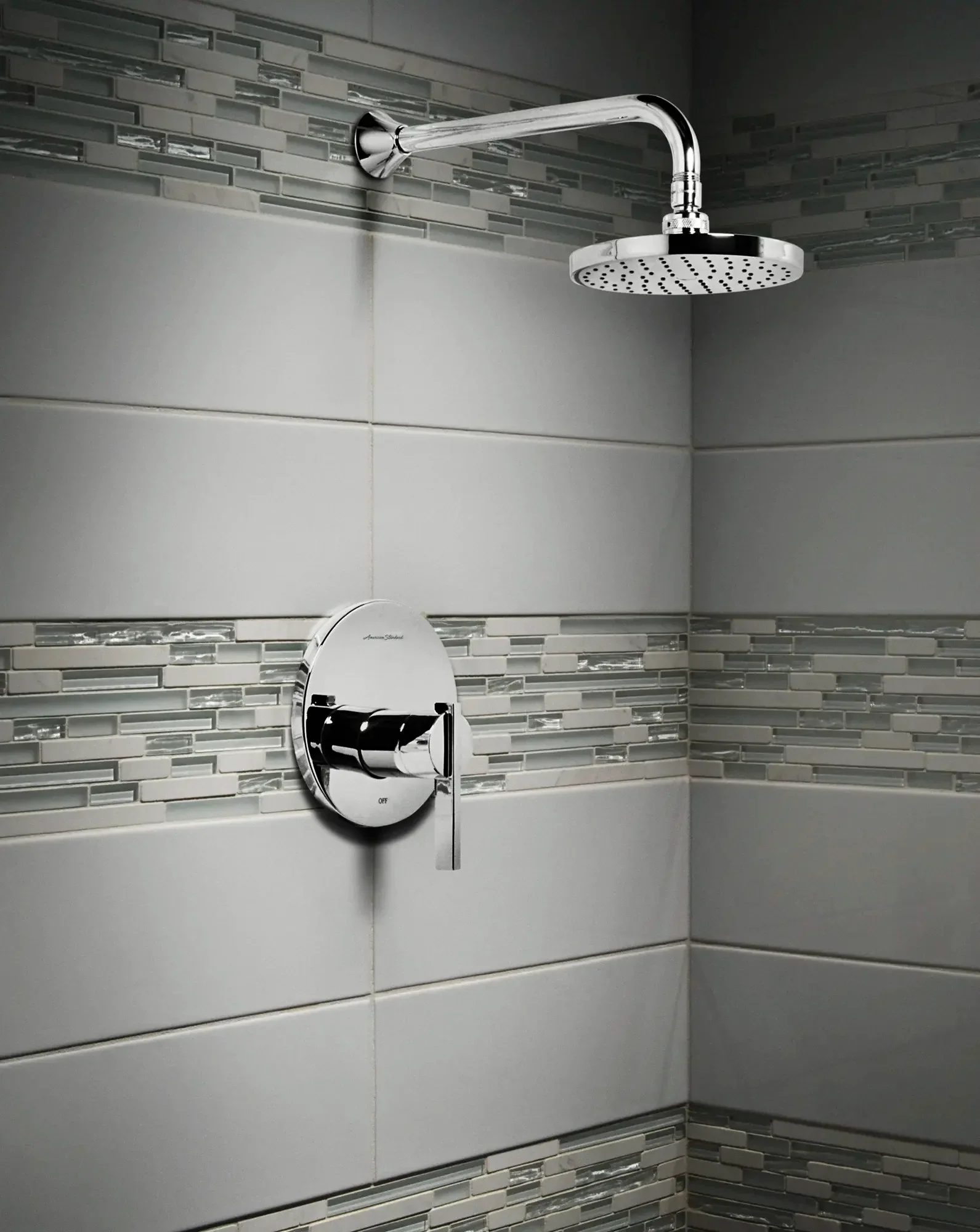 Berwick® 2.5 gpm/9.5 L/min Shower Trim Kit With Rain Showerhead, Double Ceramic Pressure Balance Cartridge and Lever Handle - Image 5