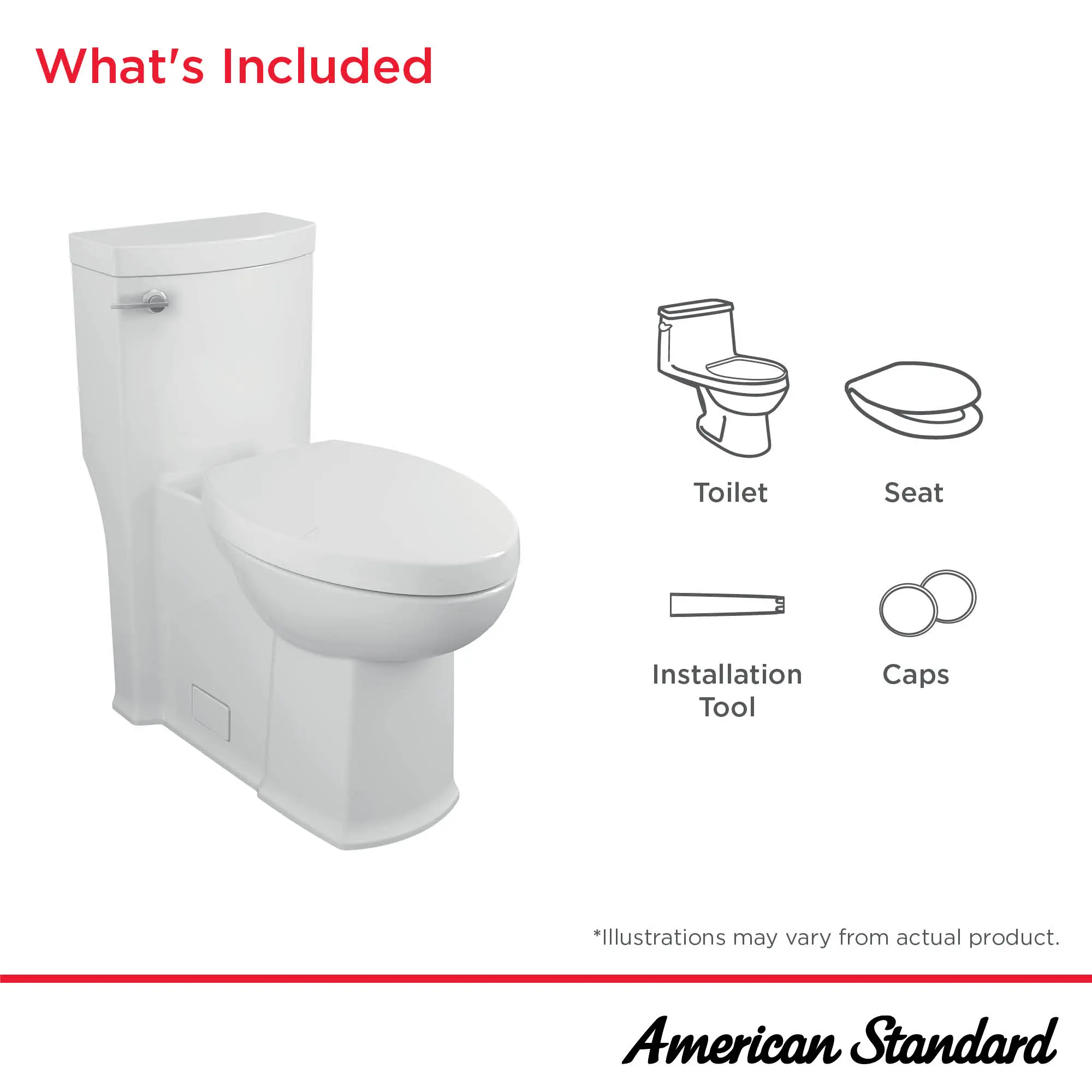 Boulevard® One-Piece 1.28 gpf/4.8 Lpf Chair Height Right-Hand Trip Lever Elongated Toilet With Seat - Image 5