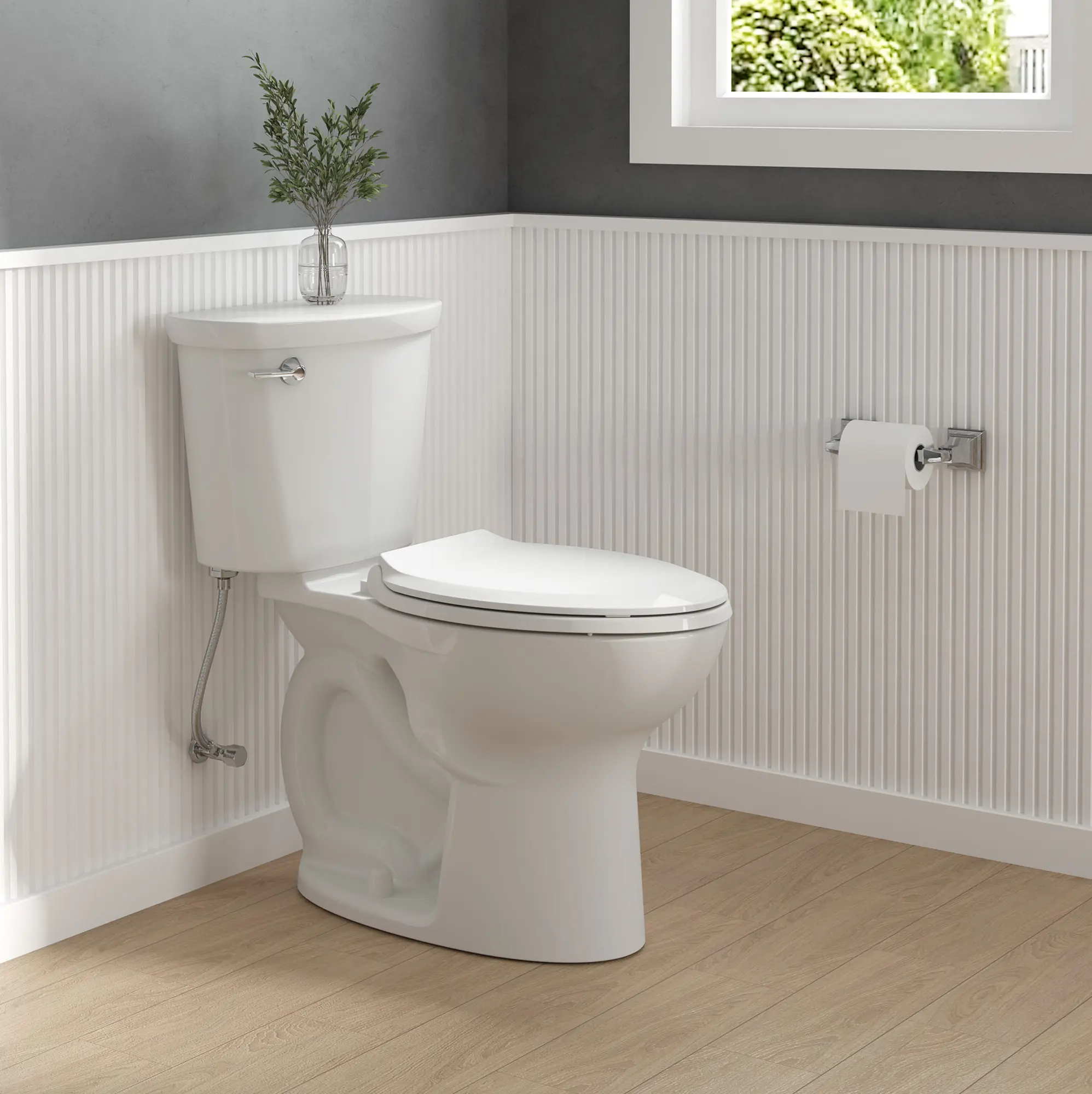 Cadet 12 in. Rough In 2-Piece 1.28 GPF/4.8 LPF Single Flush Chair Height Elongated Antimicrobial Toilet with Slow Close Antimicrobial Seat and Lined Tank - Image 26