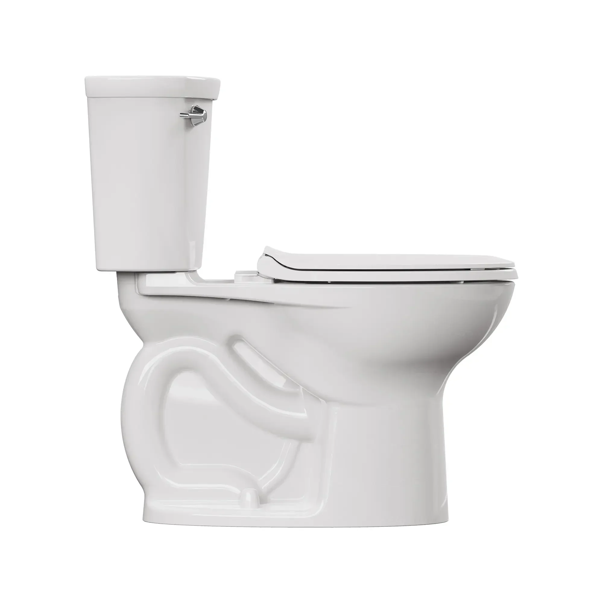 Cadet 12 in. Rough In 2-Piece 1.28 GPF/4.8 LPF Single Flush Chair Height Elongated Antimicrobial Toilet with Slow Close Antimicrobial Seat and Lined Tank - Image 8
