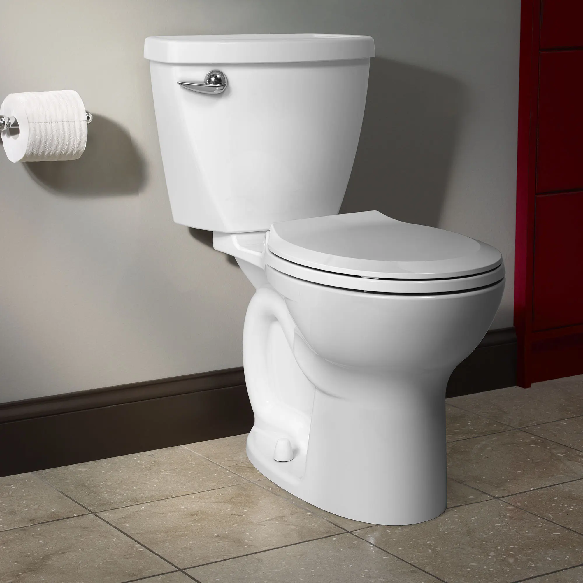 Cadet 3 1.28 GPF/4.8 LPF Left Trip Lever Round-Front Self-Cleaning Toilet with Slow Close Seat - Image 18