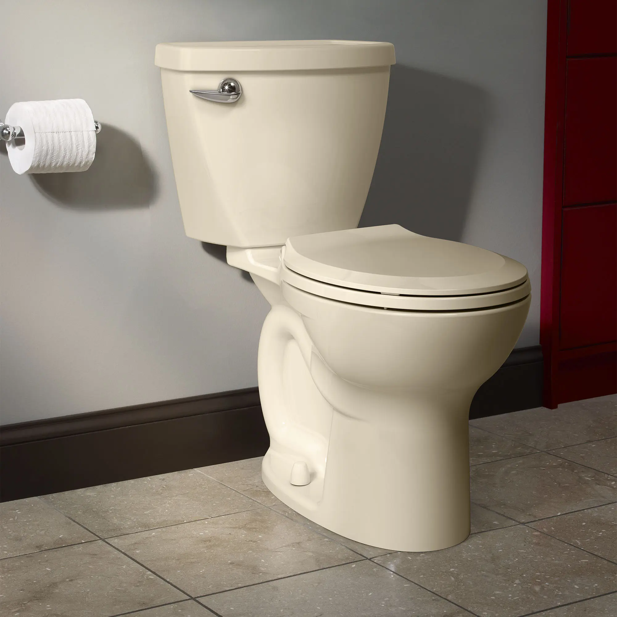Cadet 3 1.28 GPF/4.8 LPF Left Trip Lever Round-Front Self-Cleaning Toilet with Slow Close Seat - Image 5