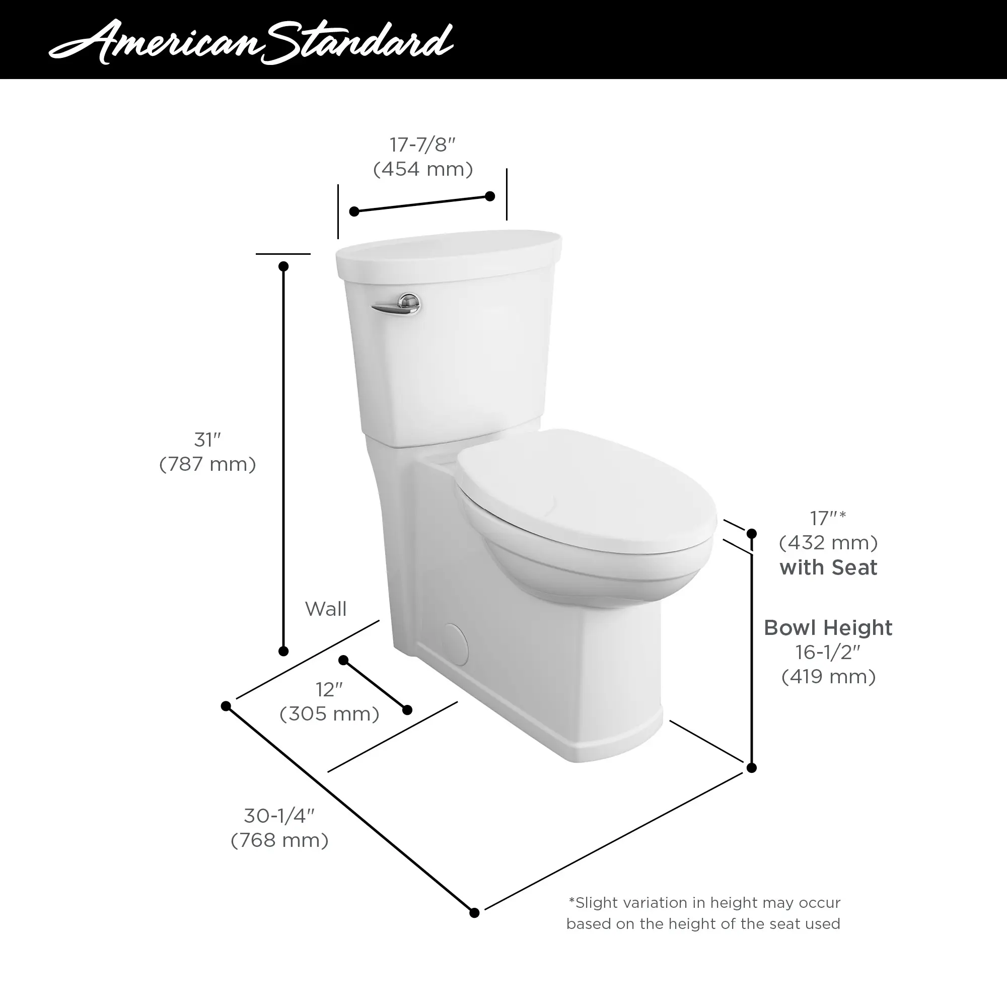 Cadet 3 Decor Concealed Trapway 1.28 GPF/4.8 LPF Chair Height Elongated-Front Toilet - Image 24