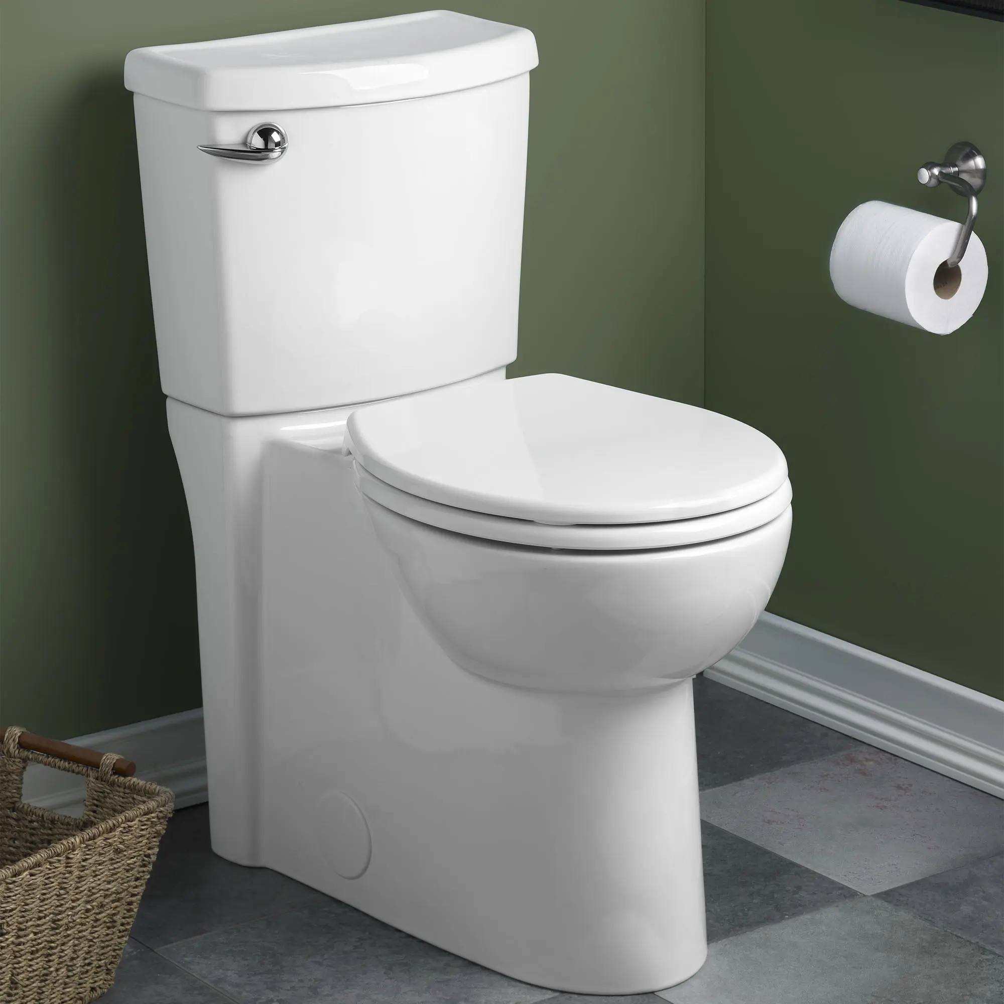 Cadet® 3 FloWise Skirted Two-Piece 1.28 gpf/4.8 Lpf Chair Height Round Front Toilet With Seat - Image 6