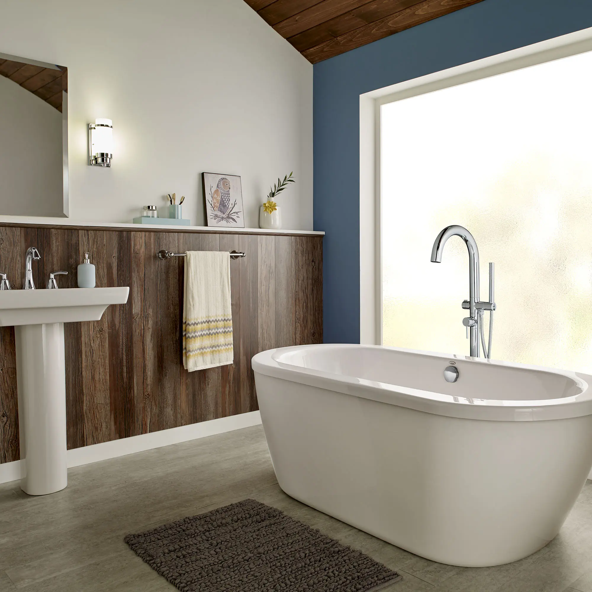 Cadet® 66 x 32-Inch Freestanding Bathtub With Brushed Nickel Finish Filler and Drain Kit - Image 5
