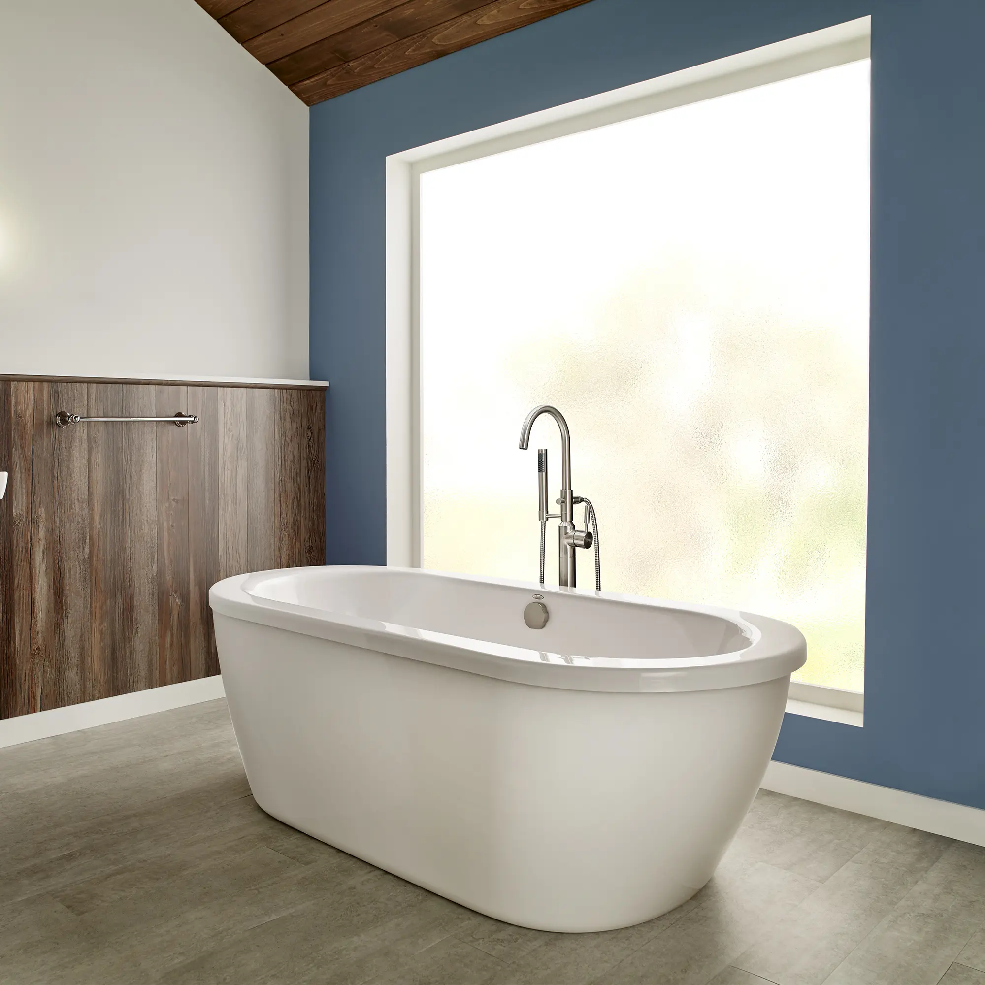 Cadet® 66 x 32-Inch Freestanding Bathtub With Polished Chrome Finish Filler and Drain Kit - Image 10
