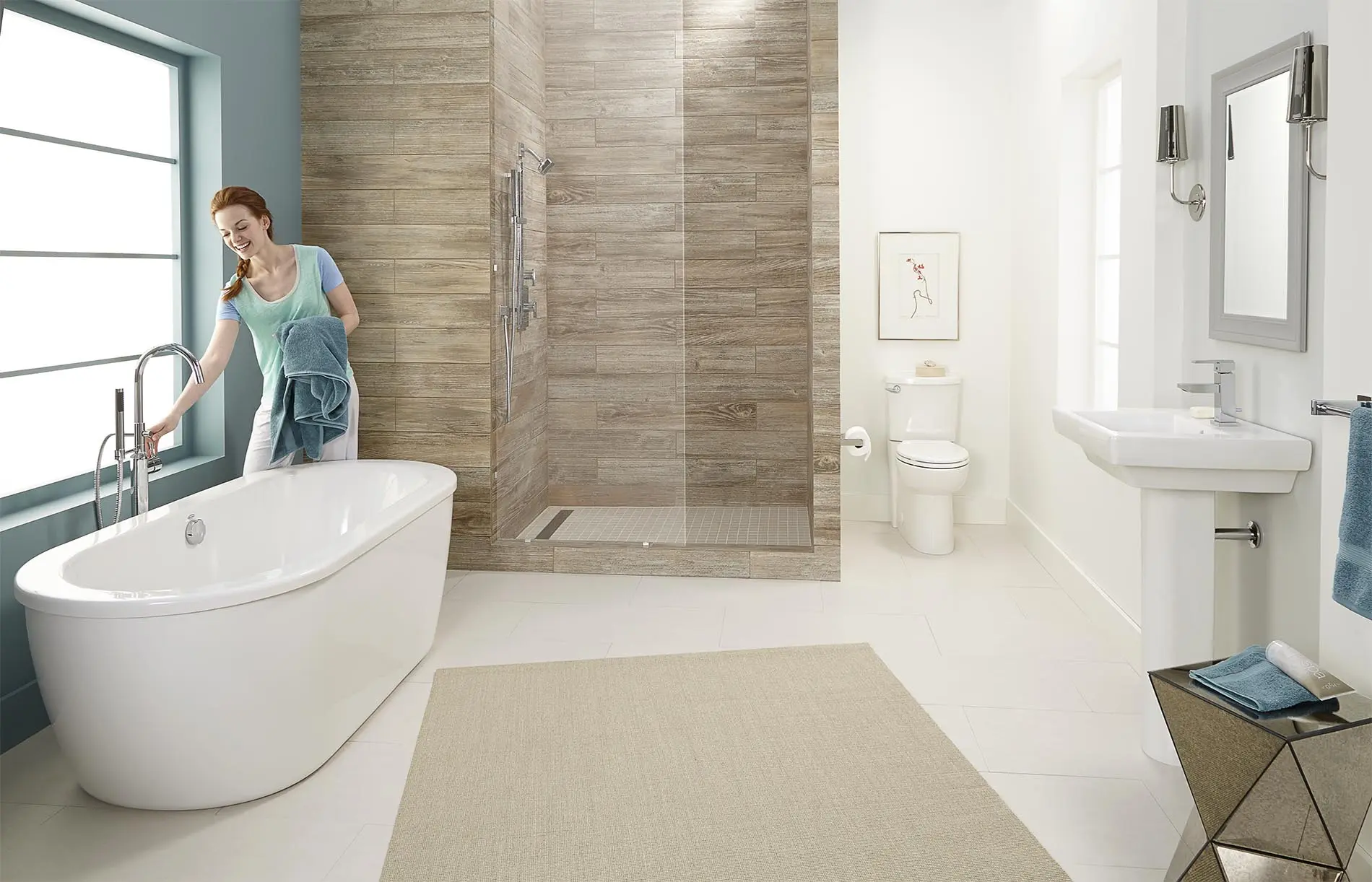 Cadet® 66 x 32-Inch Freestanding Bathtub With Polished Chrome Finish Filler and Drain Kit - Image 18