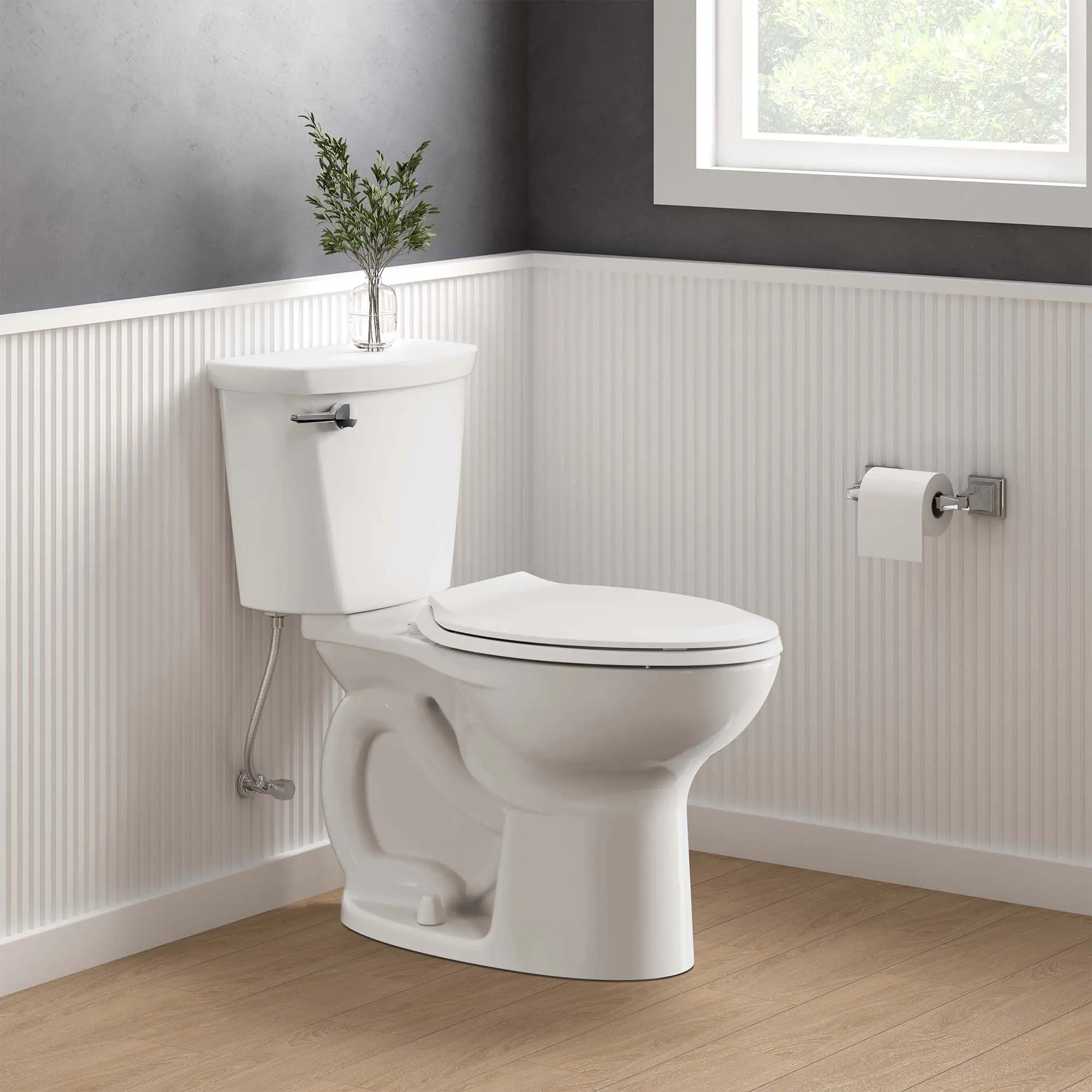 Cadet® PRO Two-Piece 1.28 gpf/4.8 Lpf Chair Height Elongated Toilet With Seat and Wax Ring - Image 6