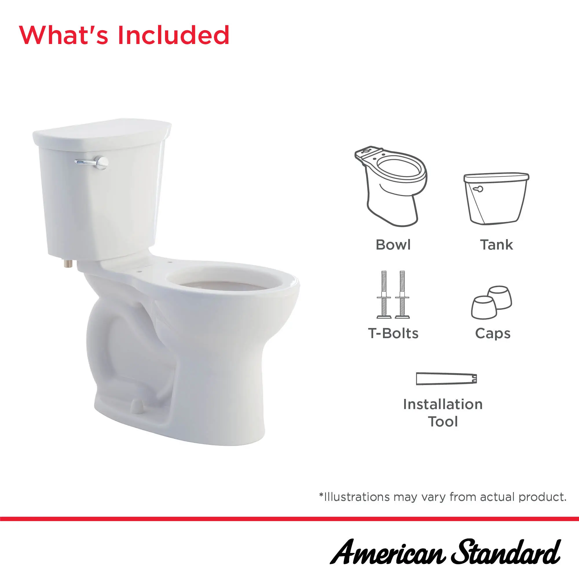 Cadet® PRO Two-Piece 1.28 gpf/4.8 Lpf Chair Height Round Front Toilet Less Seat - Image 15