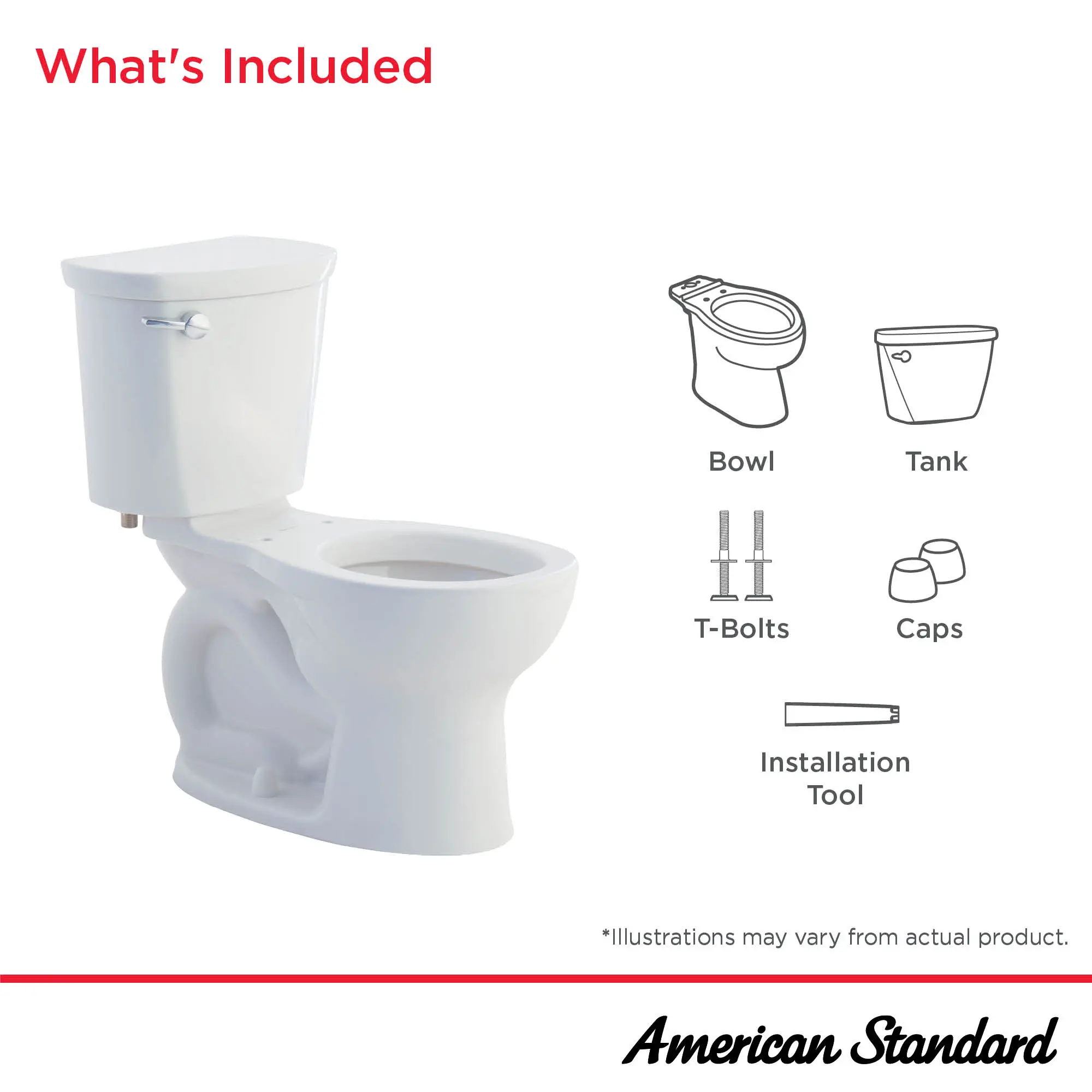Cadet® PRO Two-Piece 1.28 gpf/4.8 Lpf Standard Height Round Front Toilet Less Seat - Image 10