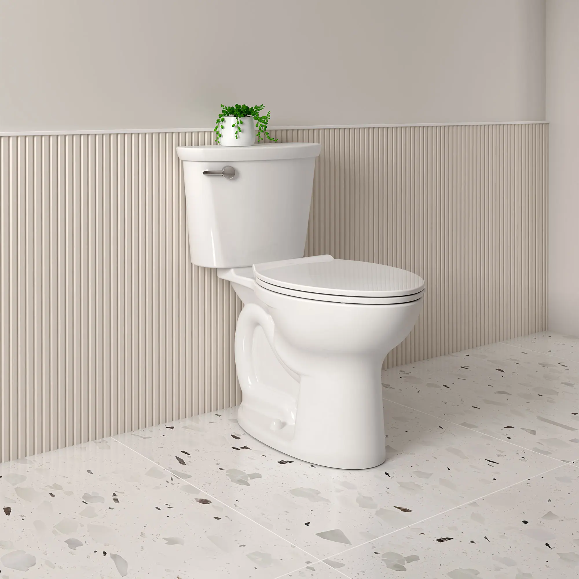 Cadet® PRO Two-Piece 1.6 gpf/6.0 Lpf Compact Chair Height Elongated Toilet Less Seat - Image 21