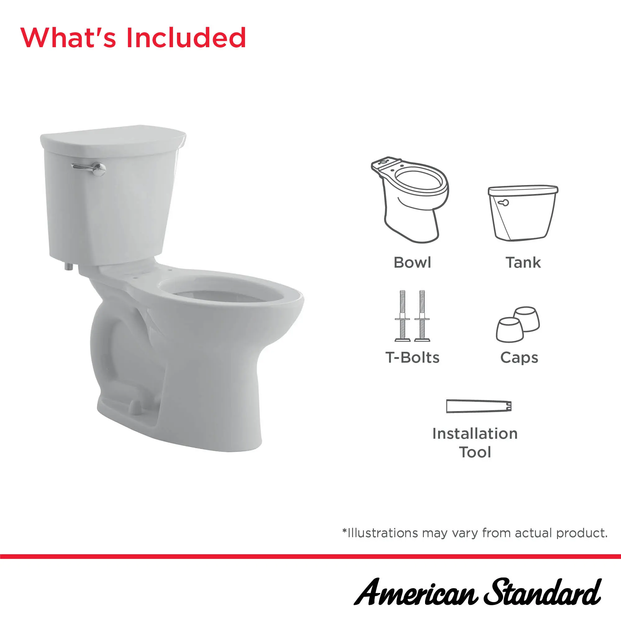 Cadet® PRO Two-Piece 1.6 gpf/6.0 Lpf Standard Height Elongated 10-Inch Rough Toilet Less Seat - Image 9
