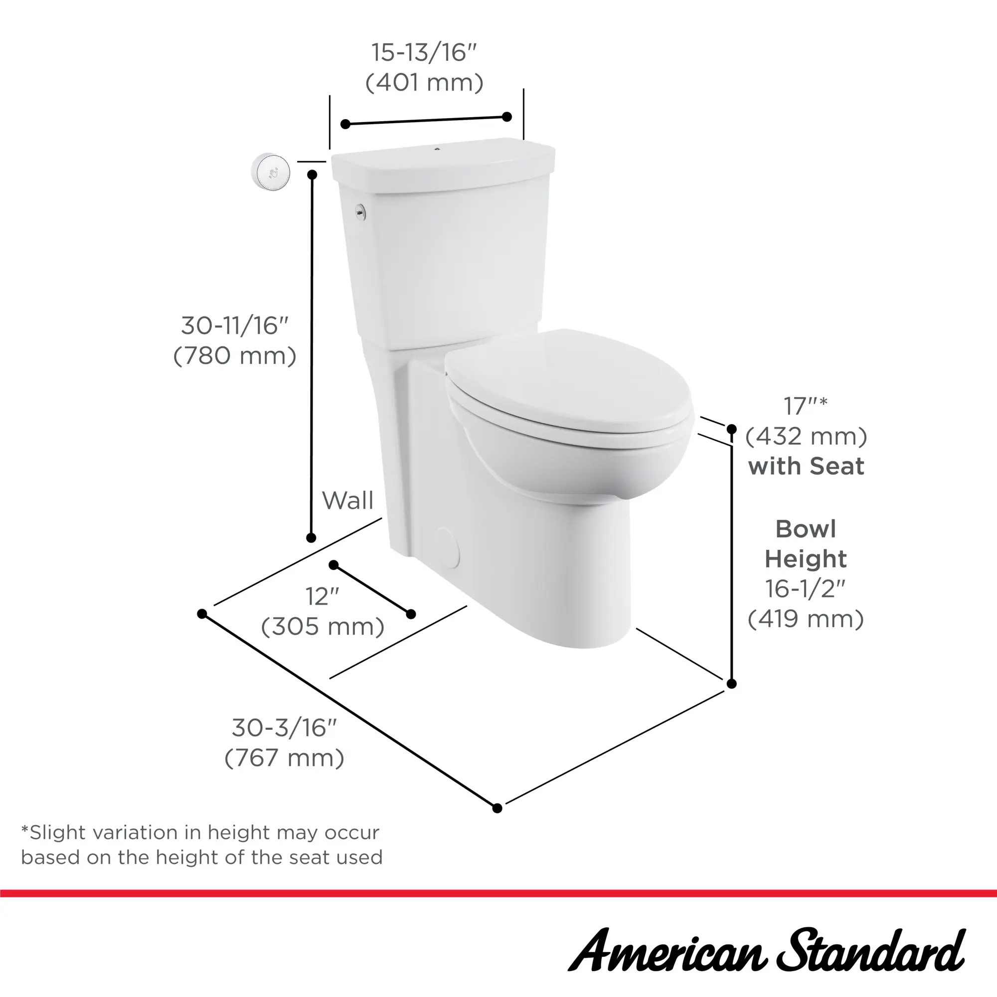 Cadet® Touchless Chair Height Elongated Skirted Toilet with Seat and Locking Device - Image 14