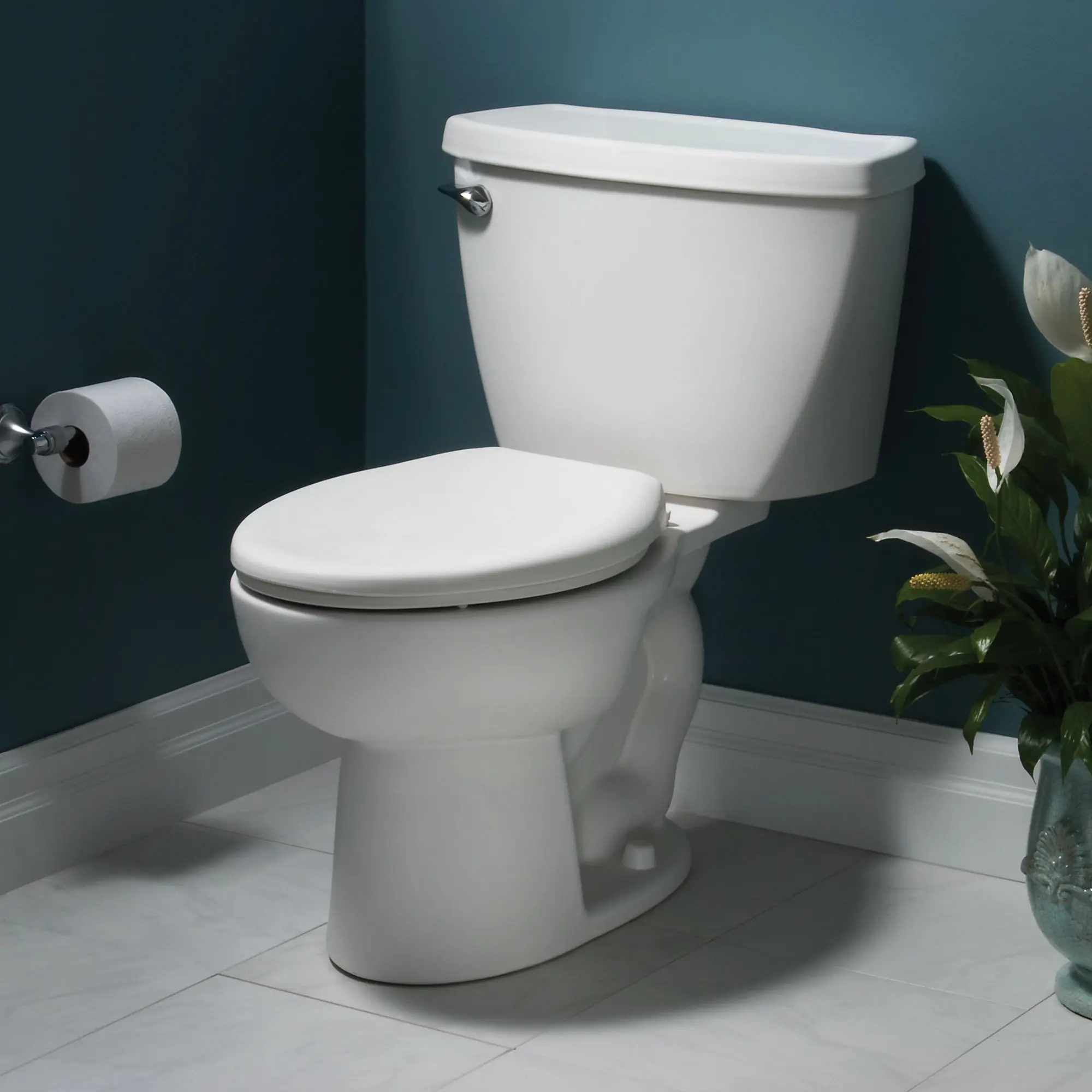 Cadet® Two-Piece Pressure Assist 1.1 gpf/4.2 Lpf Elongated EverClean® Toilet - Image 9