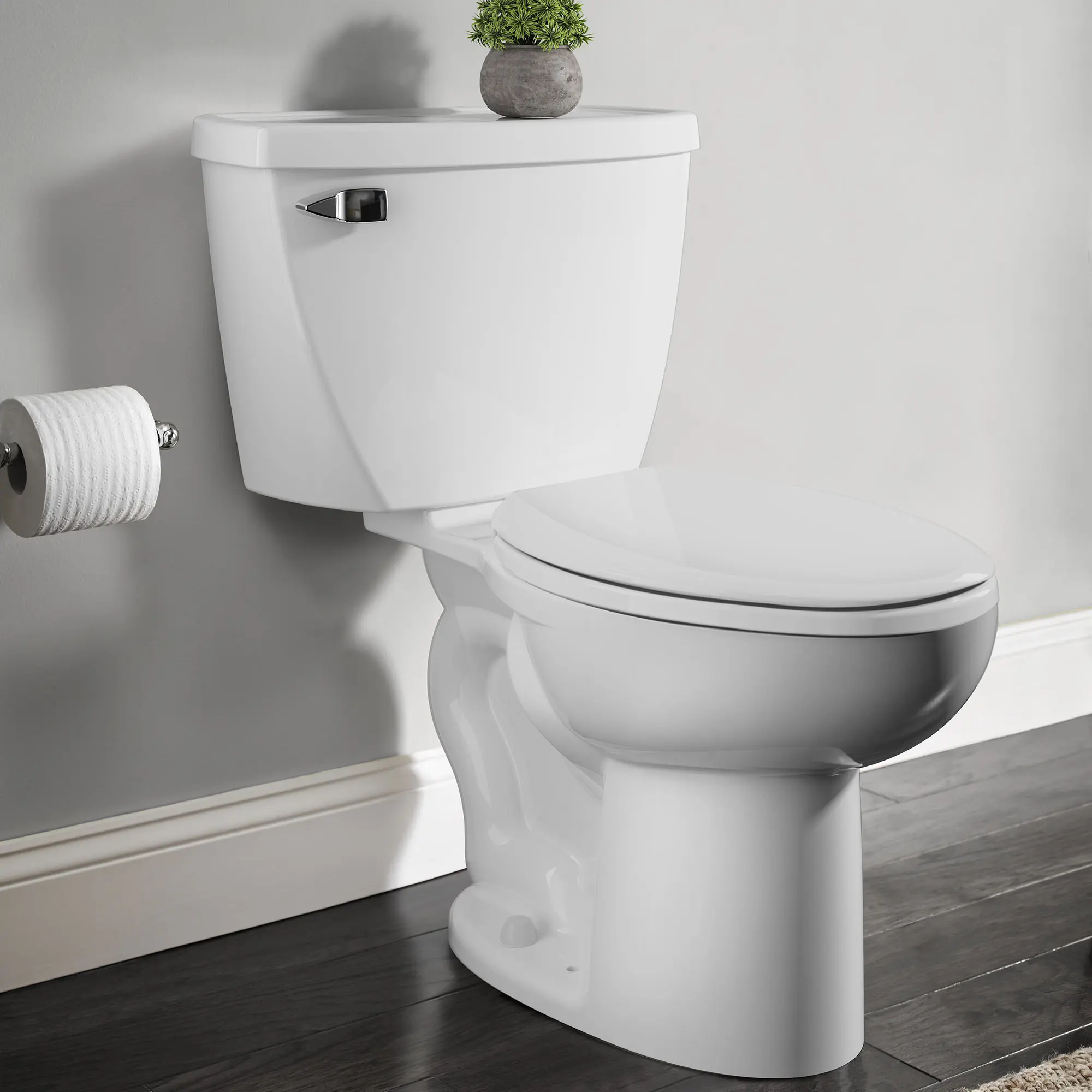 Cadet® Two-Piece Pressure Assist 1.6 gpf/6.0 Lpf Chair Height Elongated EverClean® Toilet - Image 12