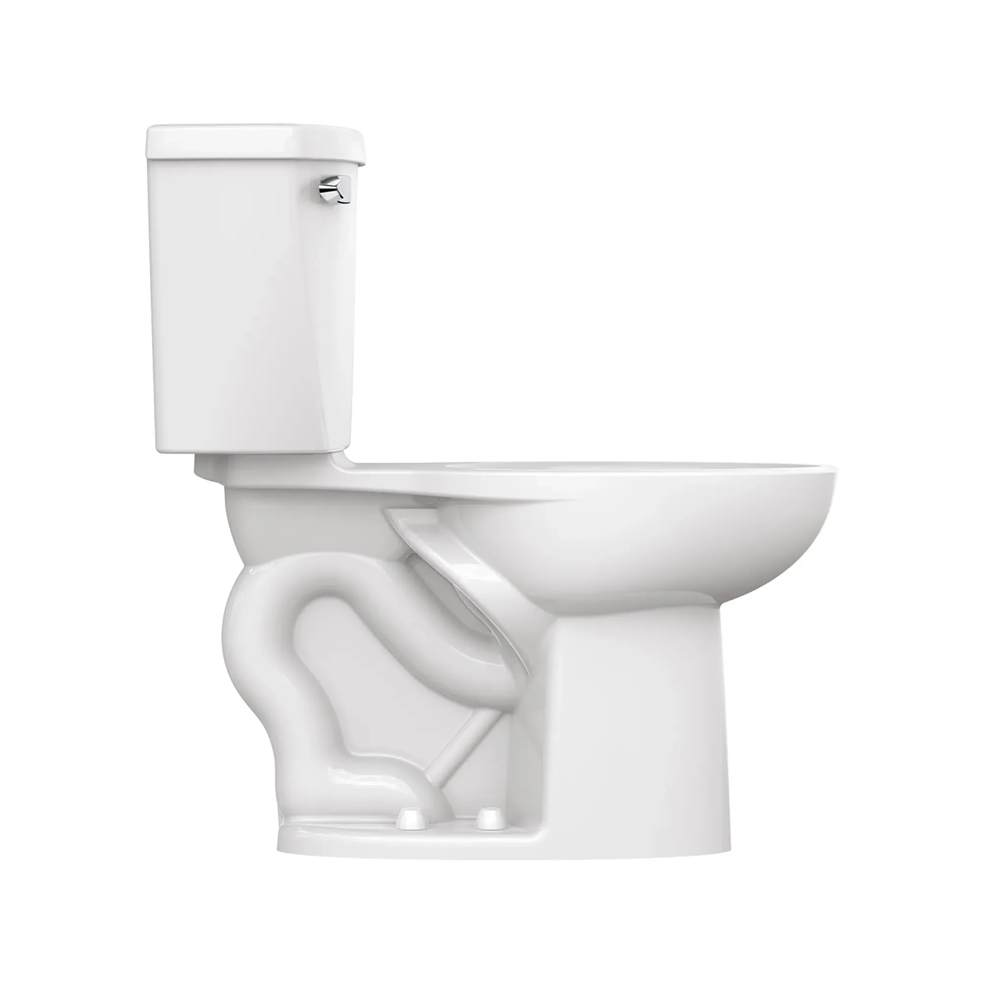 Cadet® Two-Piece Pressure Assist 1.6 gpf/6.0 Lpf Chair Height Elongated EverClean® Toilet - Image 8