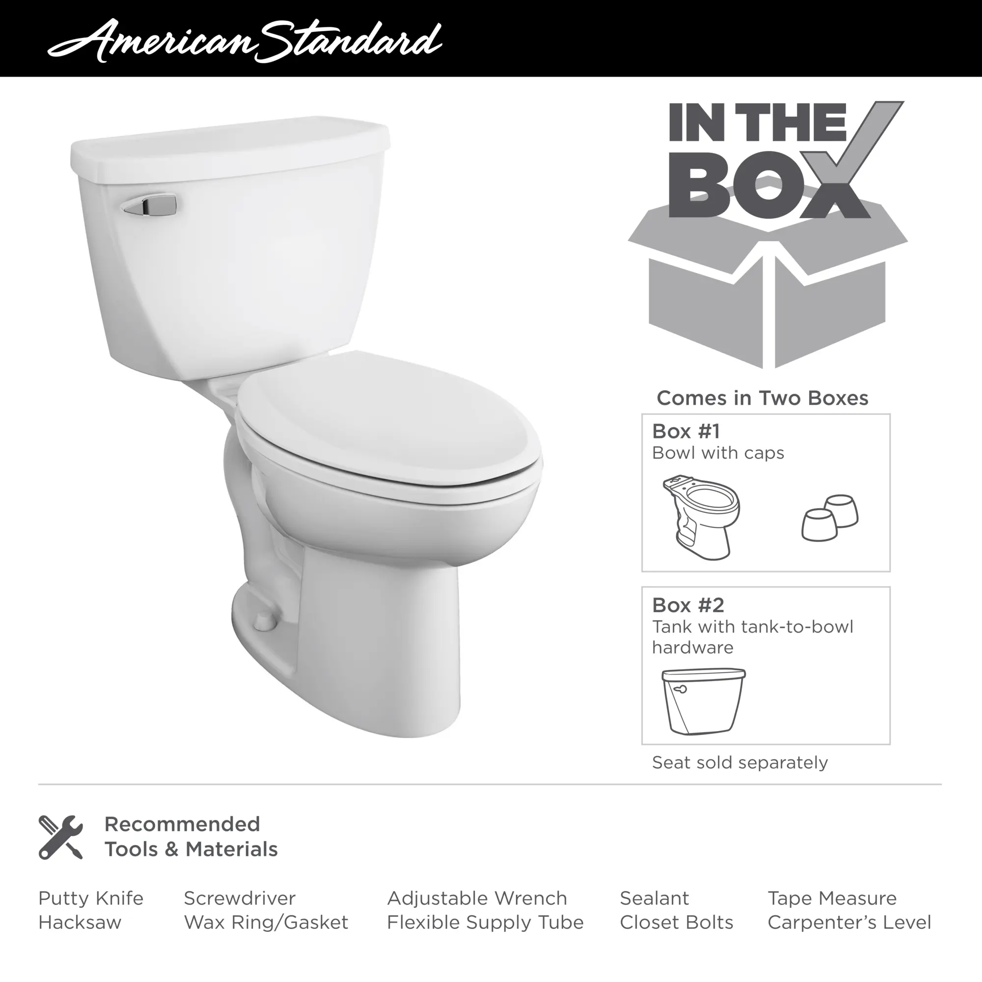 Cadet® Two-Piece Pressure Assist 1.6 gpf/6.0 Lpf Elongated EverClean® Toilet - Image 21