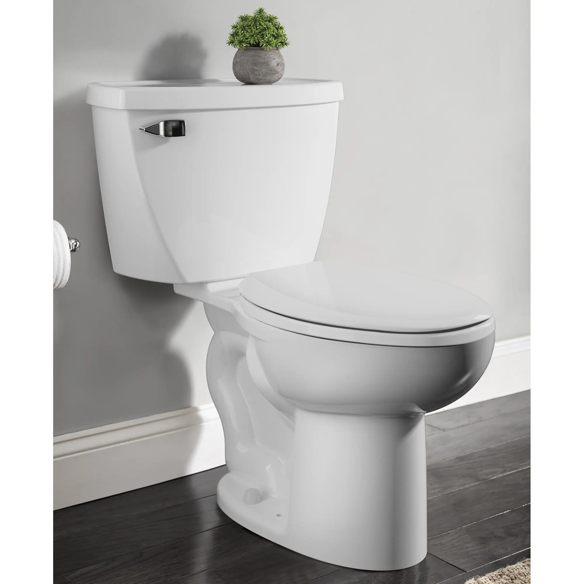 Cadet® Two-Piece Pressure Assist 1.6 gpf/6.0 Lpf Elongated EverClean® Toilet - Image 7