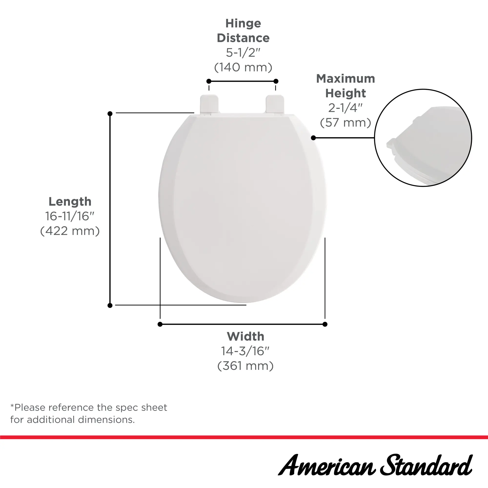 Cardiff Slow-Close Round Front Toilet Seat - Image 9