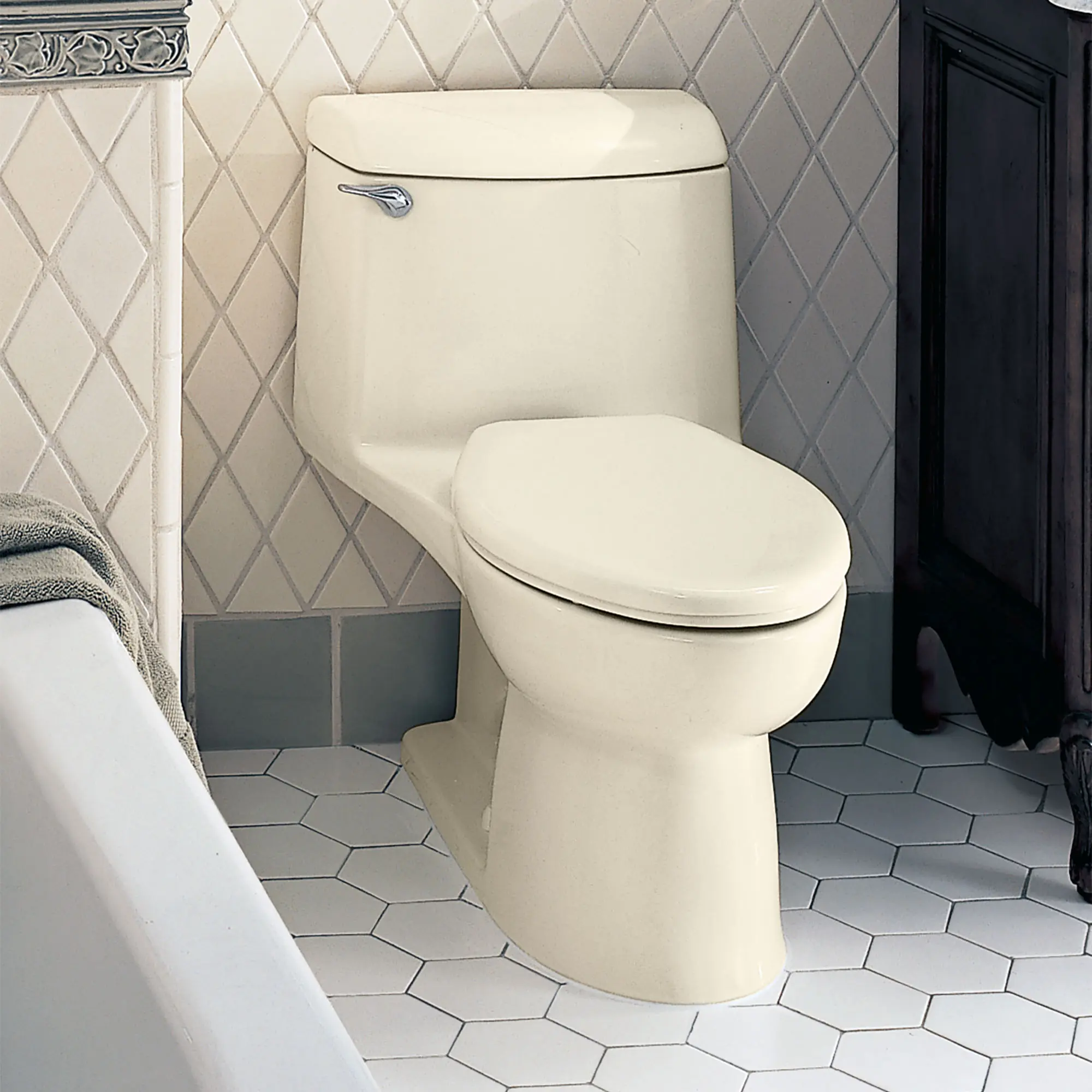 Champion® 4 One-Piece 1.6 gpf/6.0 Lpf Chair Height Elongated Toilet With Seat - Image 56