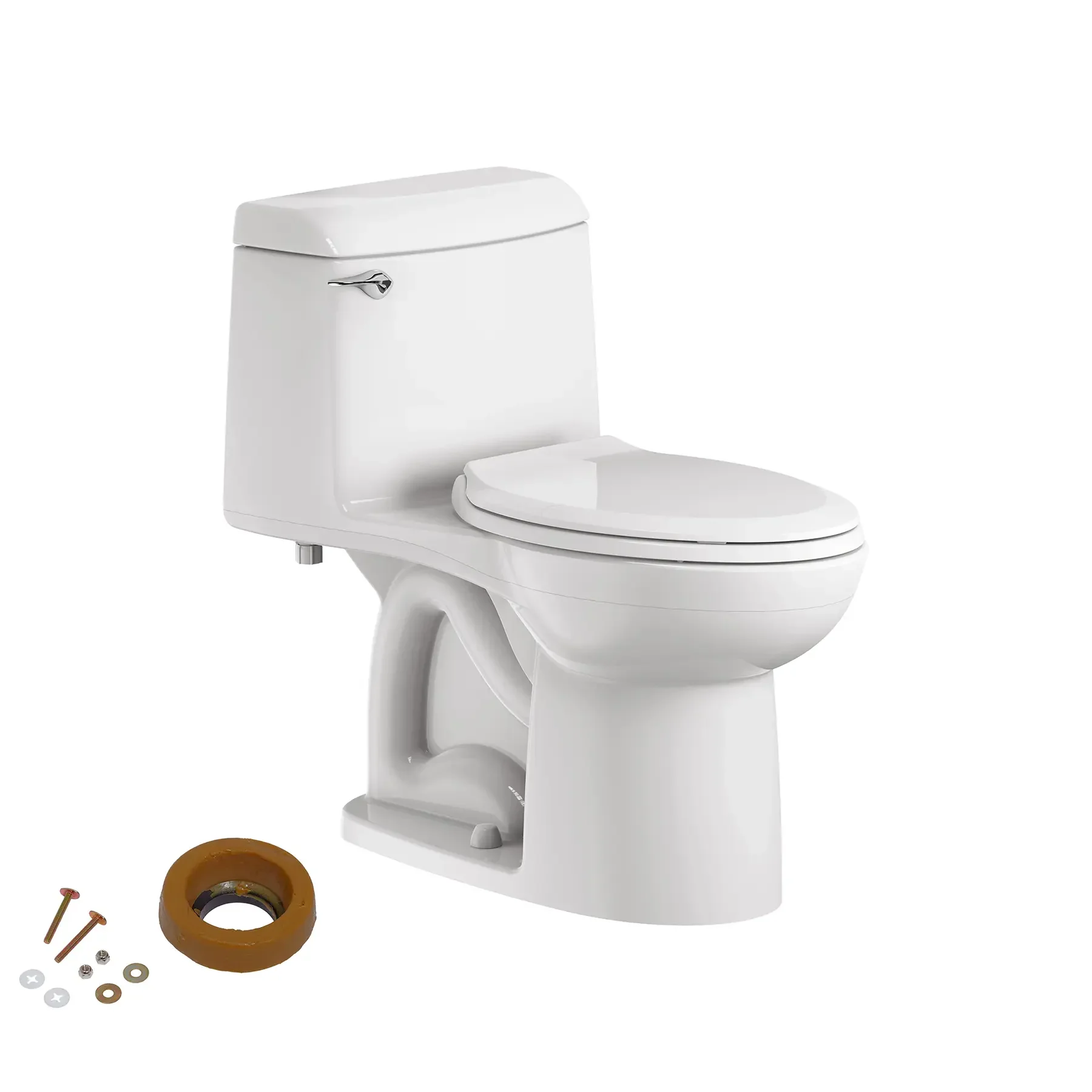 Champion® 4 One-Piece 1.6 gpf/6.0 Lpf Chair Height Elongated Toilet With Seat and Wax Ring - Image 34
