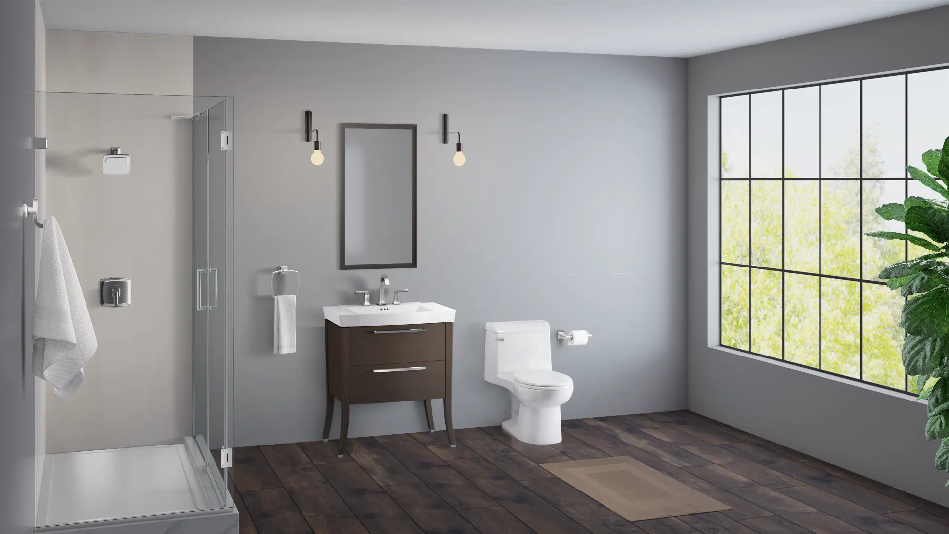 Champion® 4 One-Piece 1.6 gpf/6.0 Lpf Chair Height Elongated Toilet With Seat and Wax Ring - Image 36
