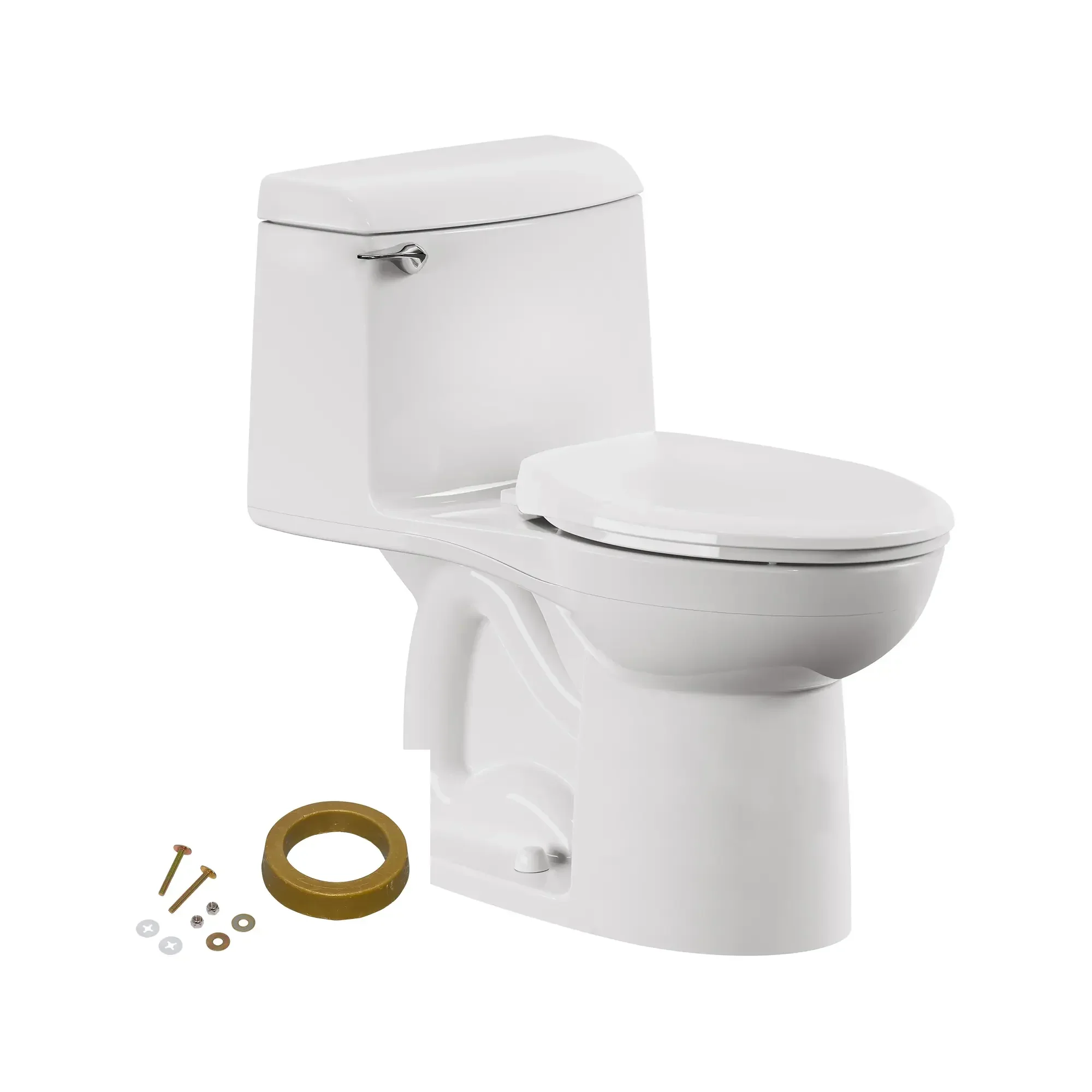Champion® 4 One-Piece 1.6 gpf/6.0 Lpf Chair Height Elongated Toilet With Seat and Wax Ring - Image 5