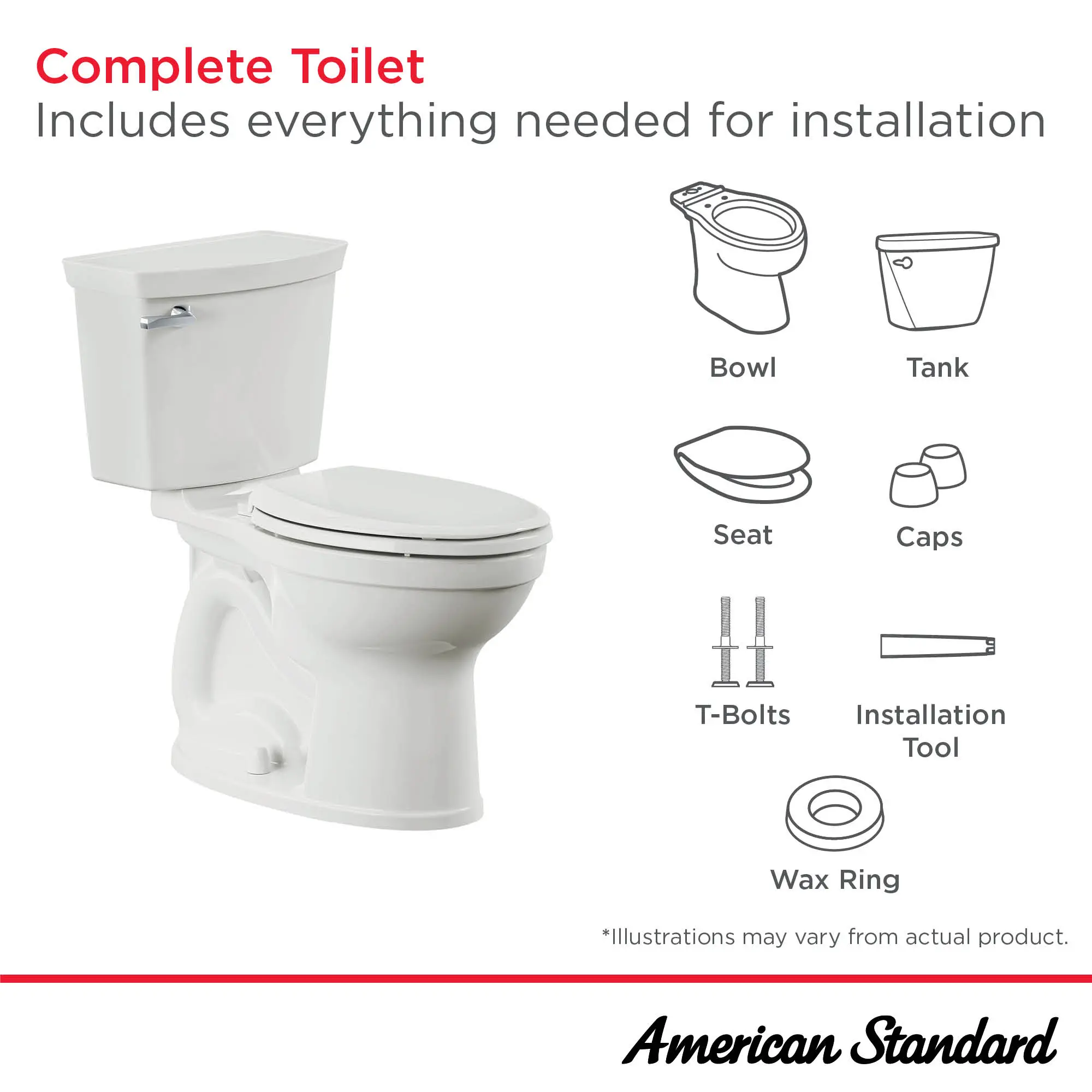 Champion®4 Two-Piece 1.28 gpf/4.8 Lpf Chair Height Elongated Toilet with Seat - Image 21