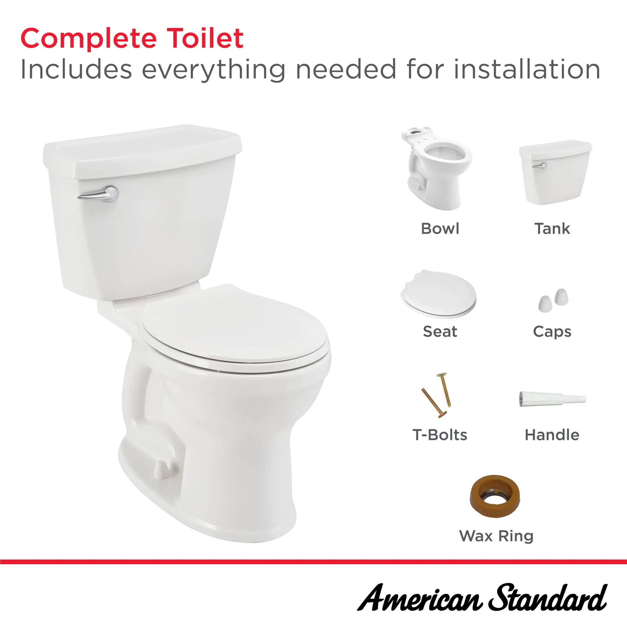 Champion®4 Two-Piece 1.6 gpf/6.0 Lpf Chair Height Round-Front Toilet with Seat - Image 29