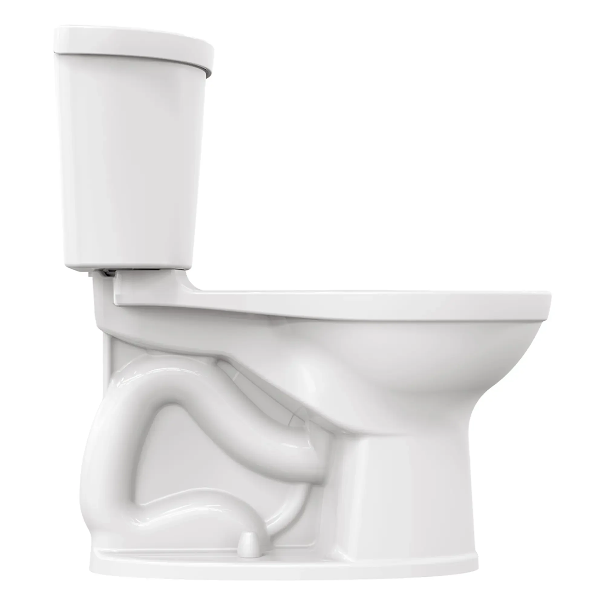 Champion® PRO Two-Piece 1.28 gpf/4.8 Lpf Chair Height Elongated Right-Hand Trip Lever Toilet Less Seat - Image 3