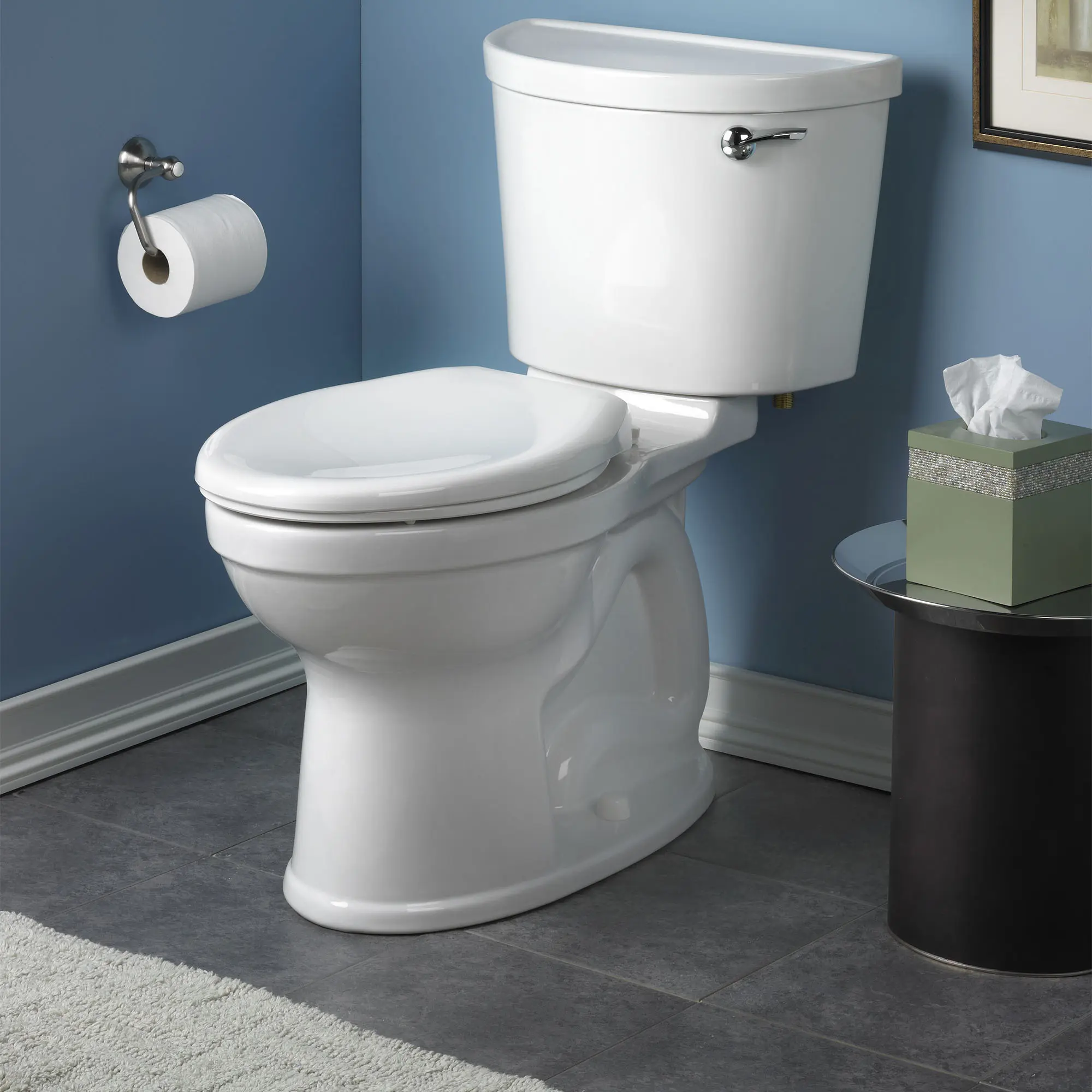 Champion® PRO Two-Piece 1.28 gpf/4.8 Lpf Chair Height Elongated Right-Hand Trip Lever Toilet Less Seat - Image 6