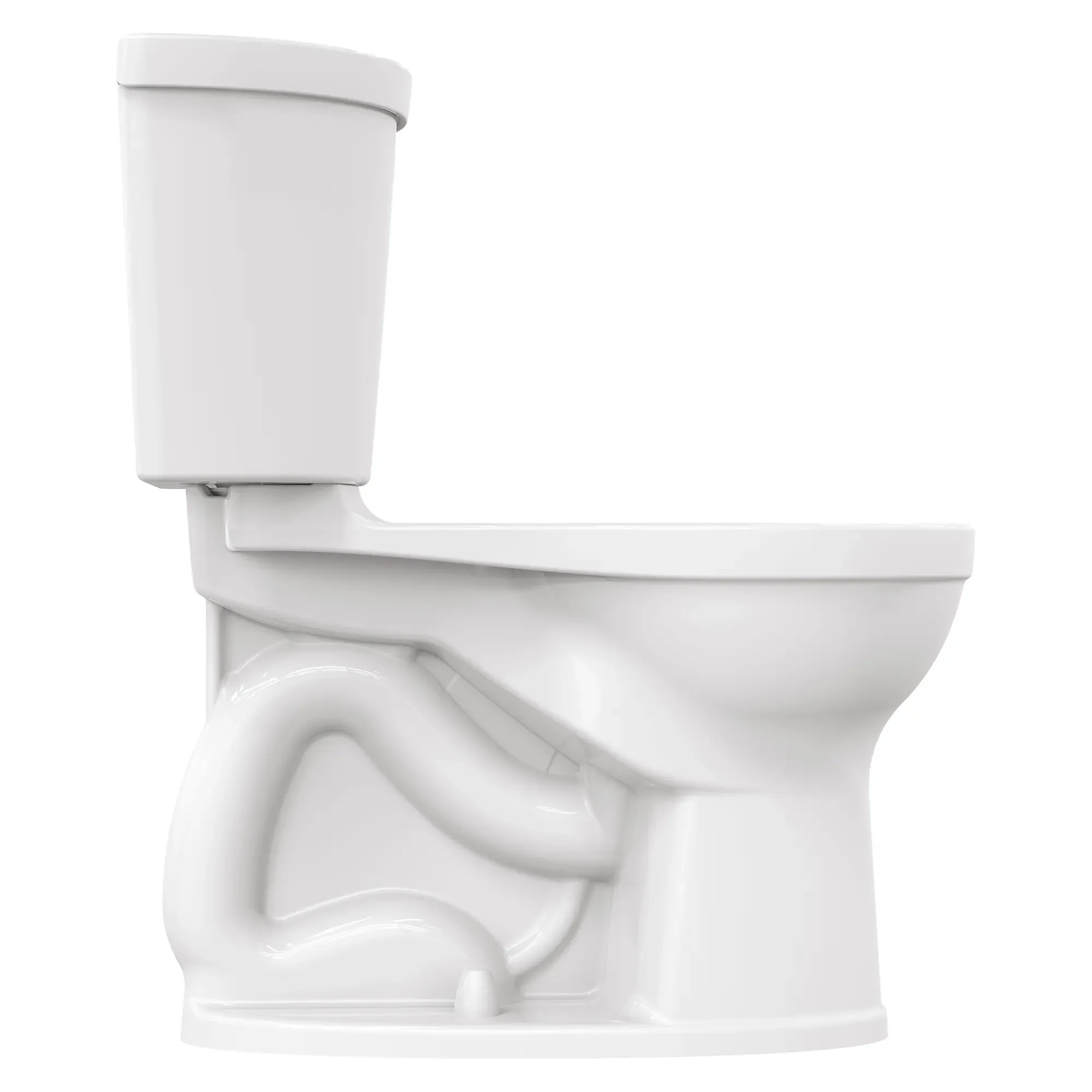 Champion® PRO Two-Piece 1.28 gpf/4.8 Lpf Chair Height Round Front Right-Hand Trip Lever Toilet Less Seat - Image 3