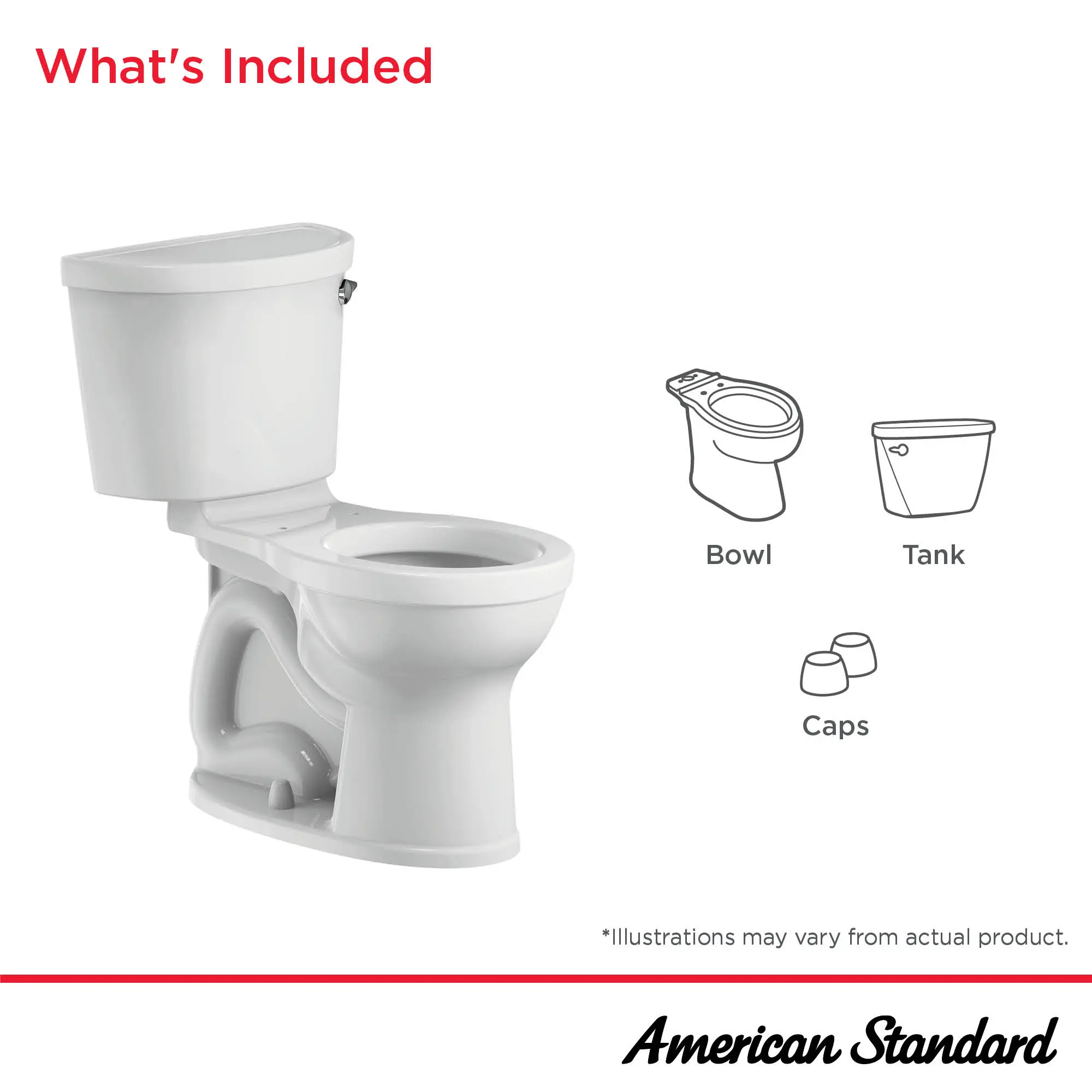 Champion® PRO Two-Piece 1.28 gpf/4.8 Lpf Chair Height Round Front Right-Hand Trip Lever Toilet Less Seat - Image 7