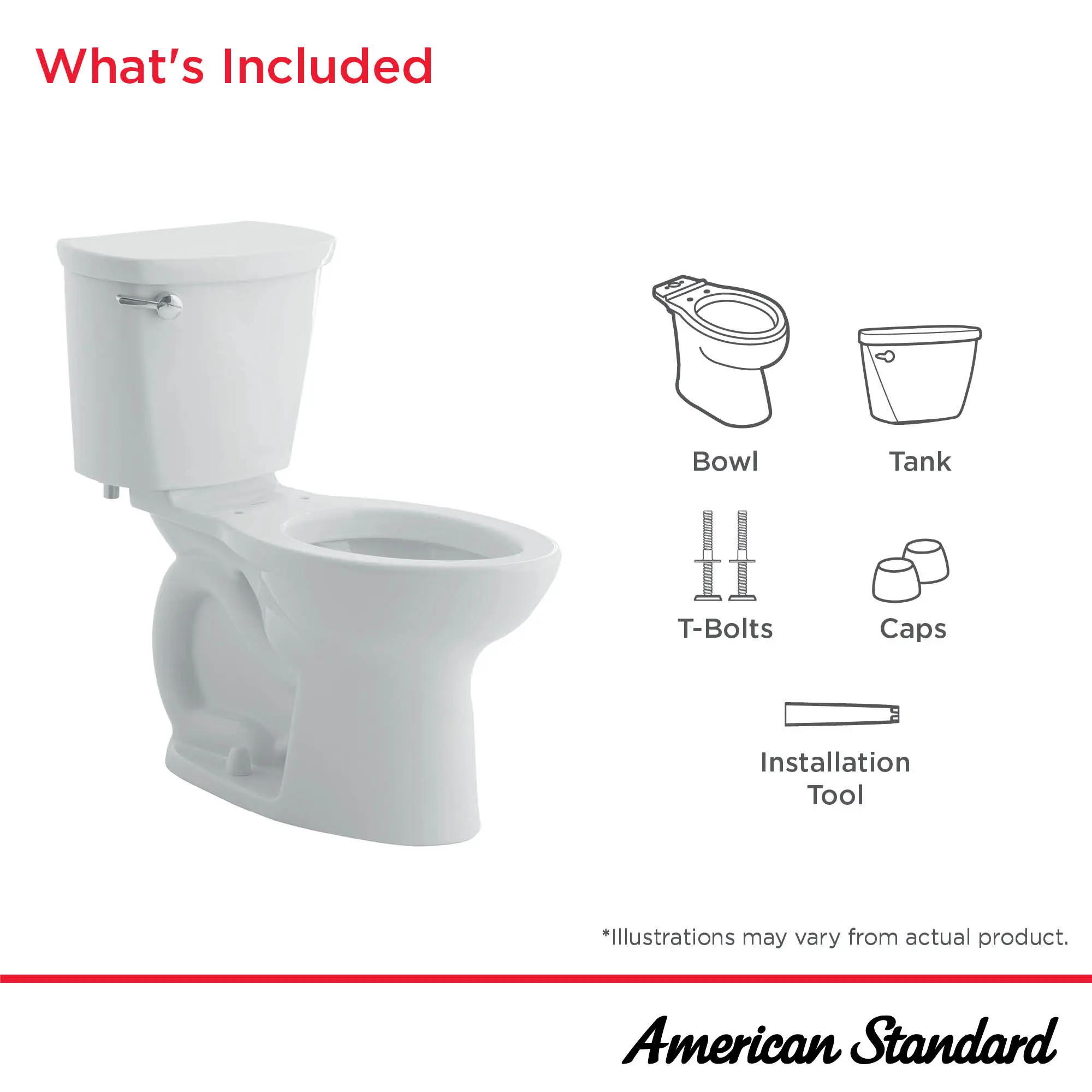 Champion® PRO Two-Piece 1.6 gpf/6.0 Lpf Chair Height Elongated Right-Hand Trip Lever Toilet Less Seat - Image 15