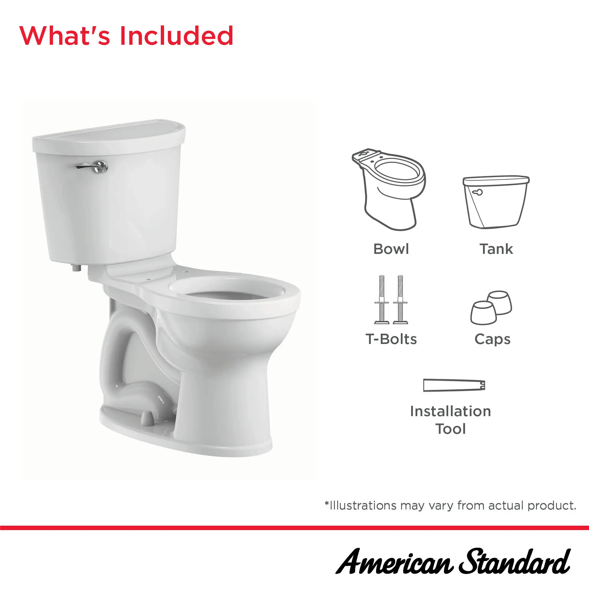 Champion® PRO Two-Piece 1.6 gpf/6.0 Lpf Chair Height Round Front Toilet Less Seat - Image 8