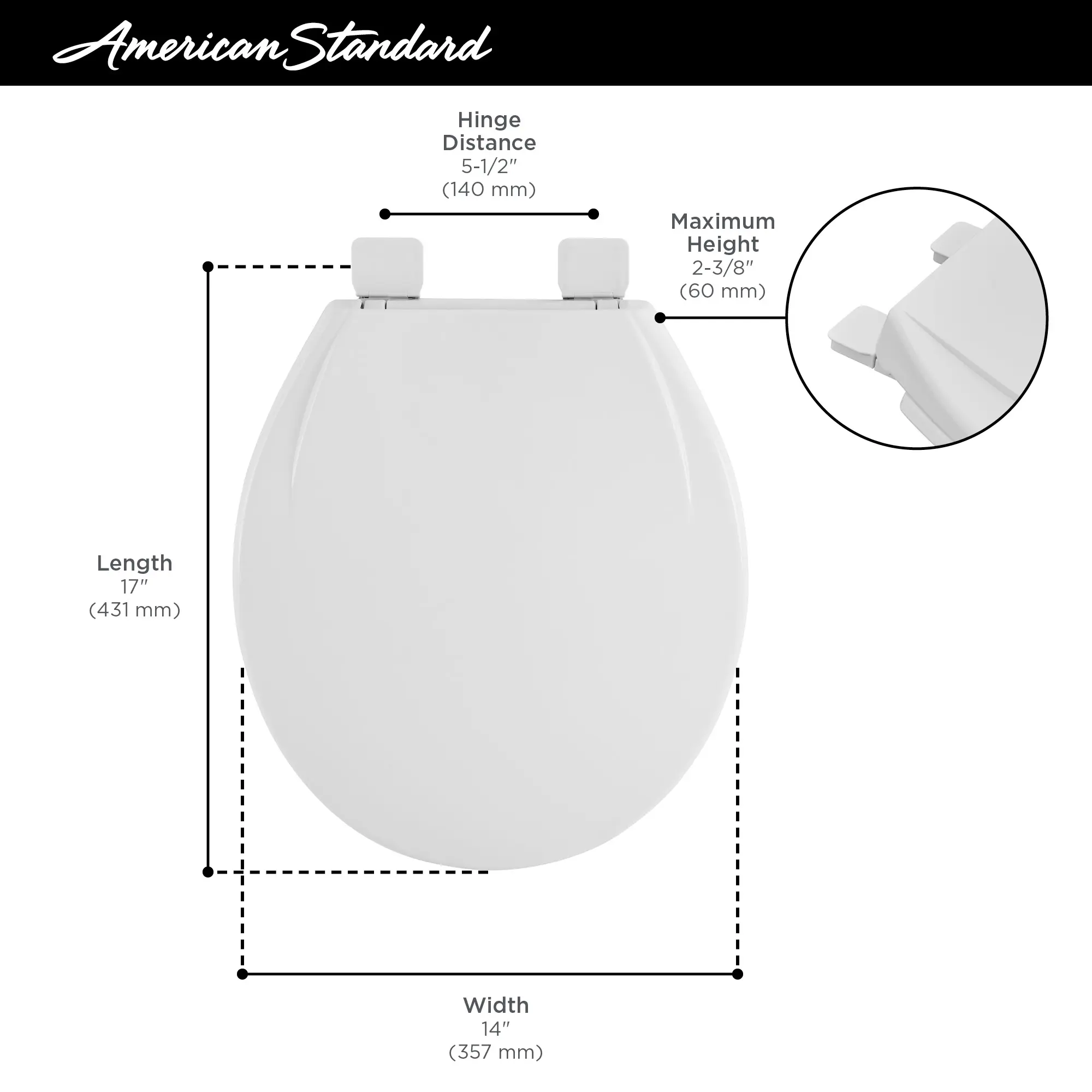 Champion® Slow -Close & Easy Lift-off Round Front Toilet Seat - Image 14