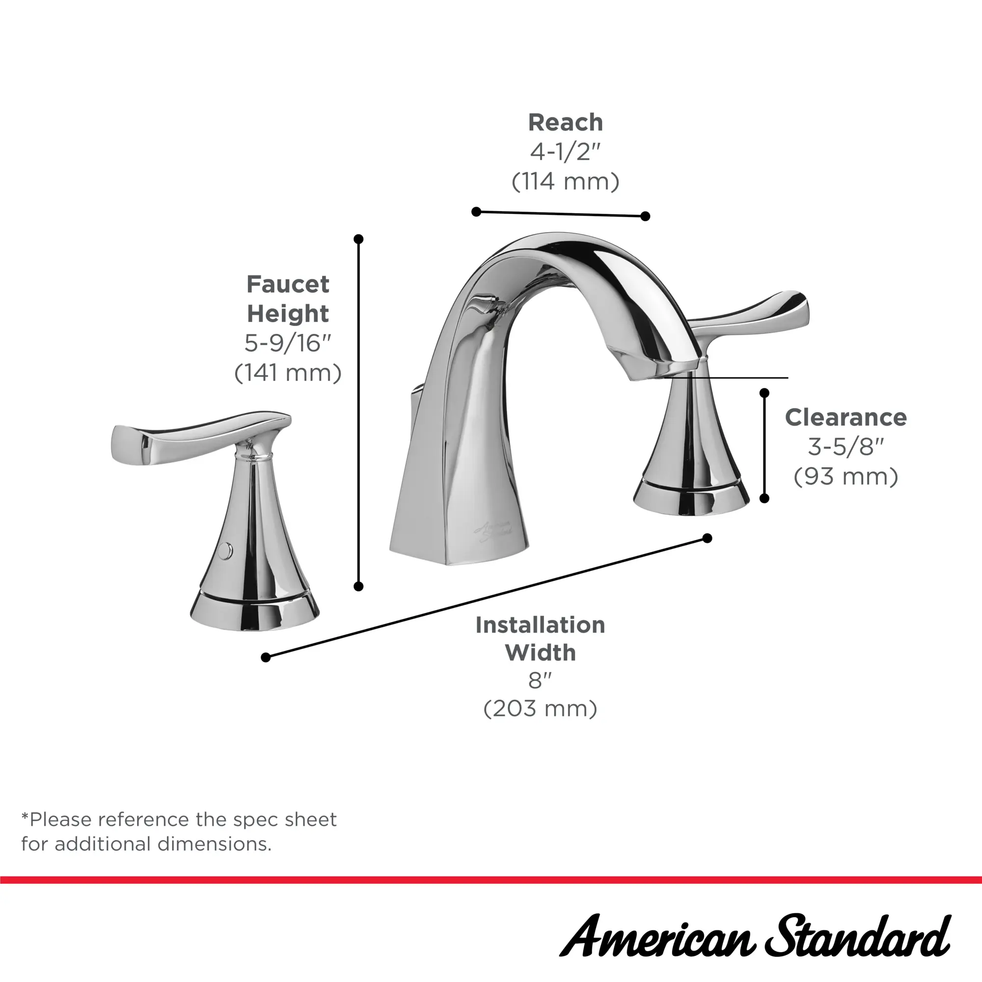 Chatfield® 8-Inch Widespread 2-Handle Bathroom Faucet 1.2 gpm/4.5 L/min With Lever Handles - Image 10