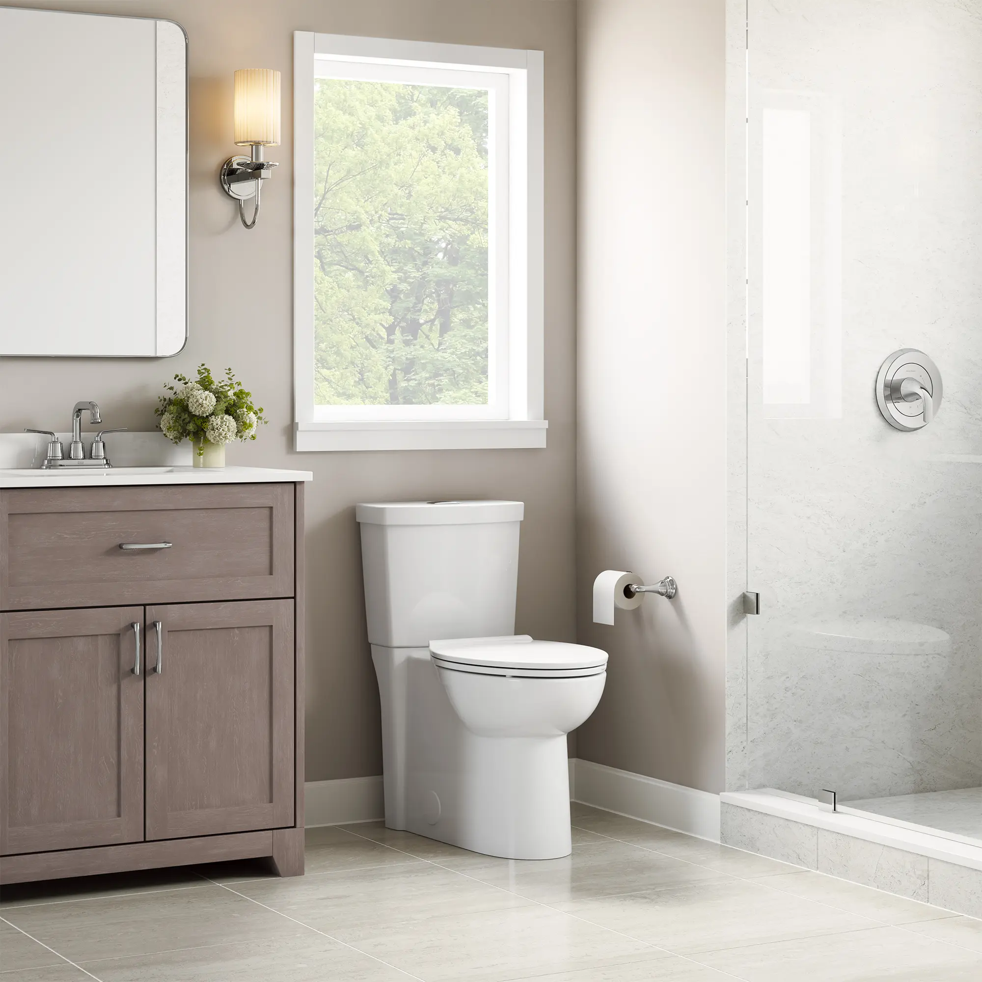 Clean 1.1 GPF/4.1 LPF 1.6 GPF/6.0 LPF Dual Flush Chair Height Elongated-Front 12-in. Rough-In Toilet with Seat - Image 11