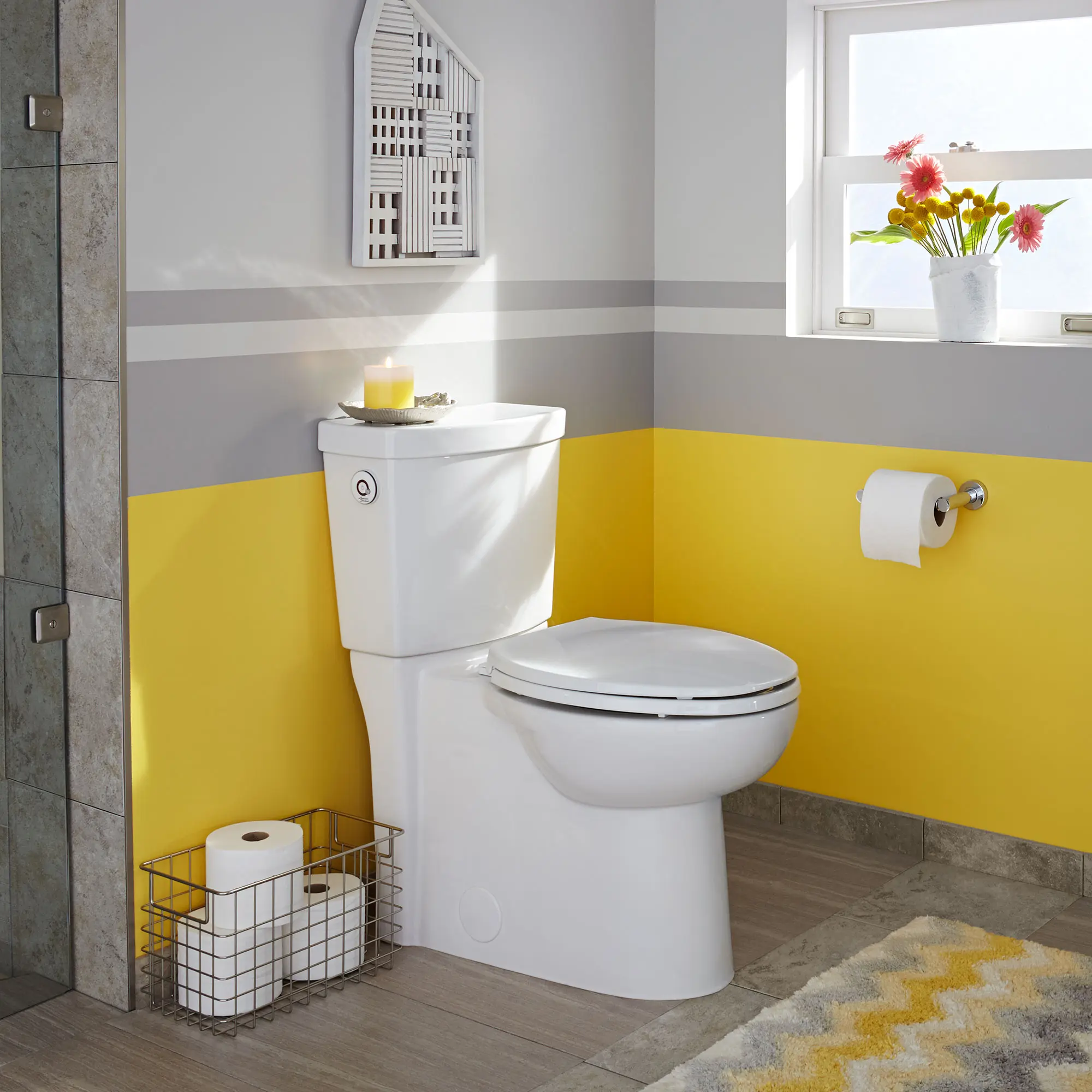 Clean ActiVate Touchless Flush Right Height Elongated 1.28gpf Toilet - Image 3