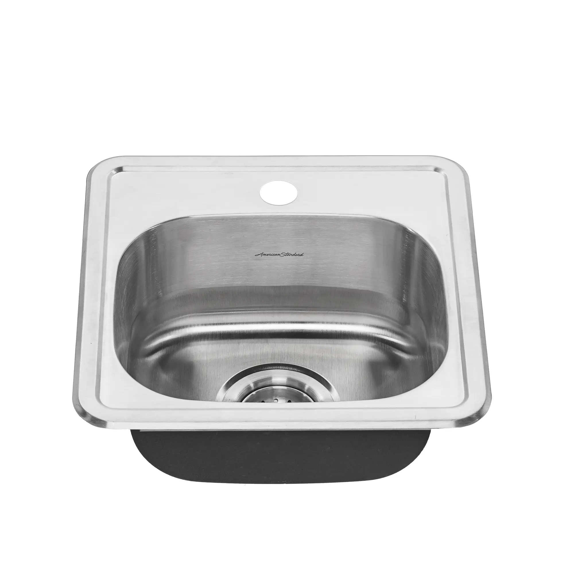 Colony® 15 x 15-Inch Stainless Steel 1-Hole Top Mount Single-Bowl ADA Kitchen Sink - Image 2