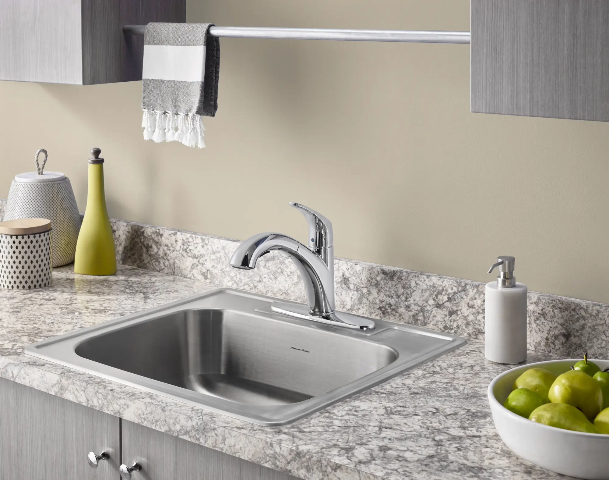 Colony® 25 x 22-Inch Stainless Steel 4-Hole Topmount Single-Bowl Kitchen Sink - Image 4