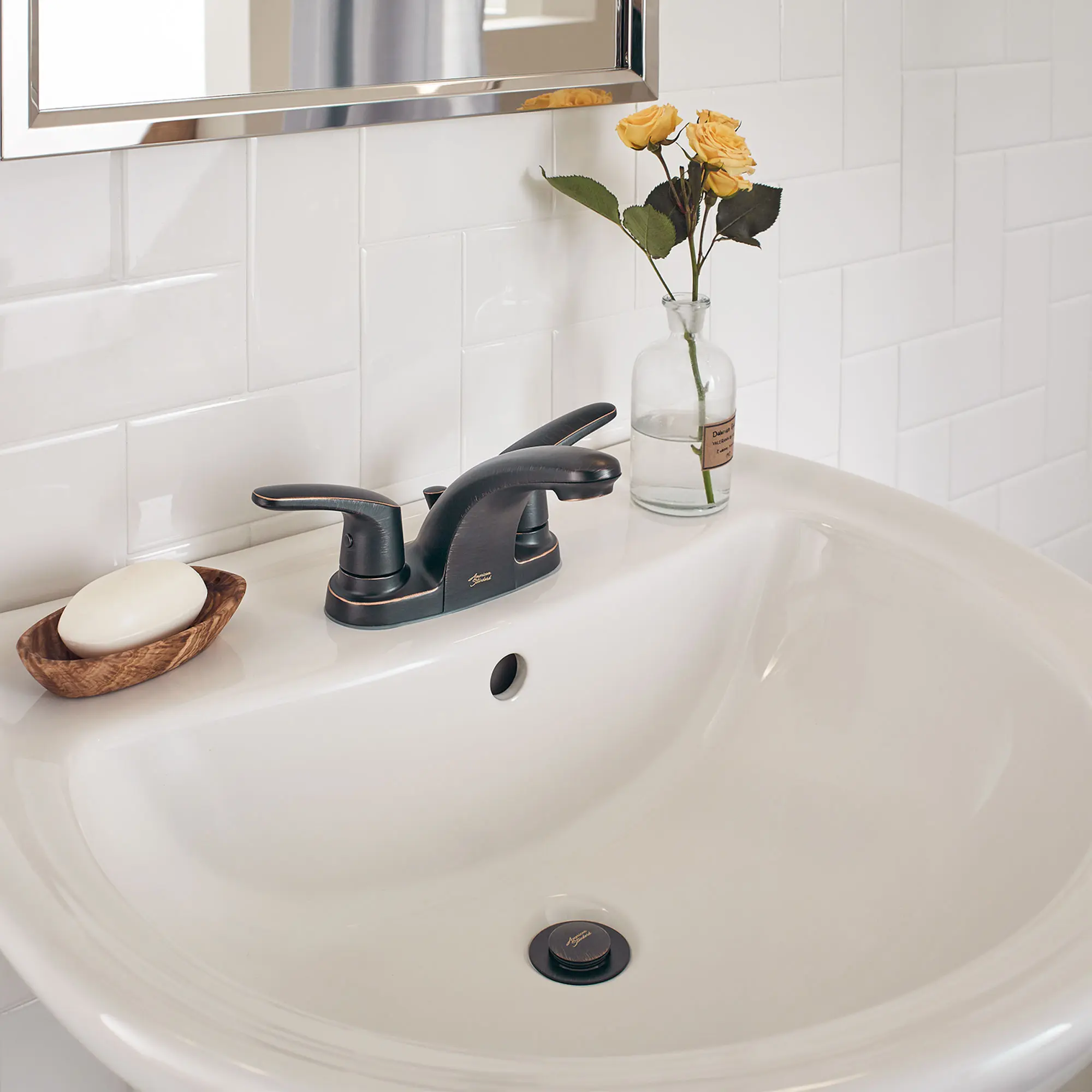 Colony® PRO 4-Inch Centerset 2-Handle Bathroom Faucet 1.2 gpm/4.5 Lpm Less Drain, With Lever Handles - Image 48