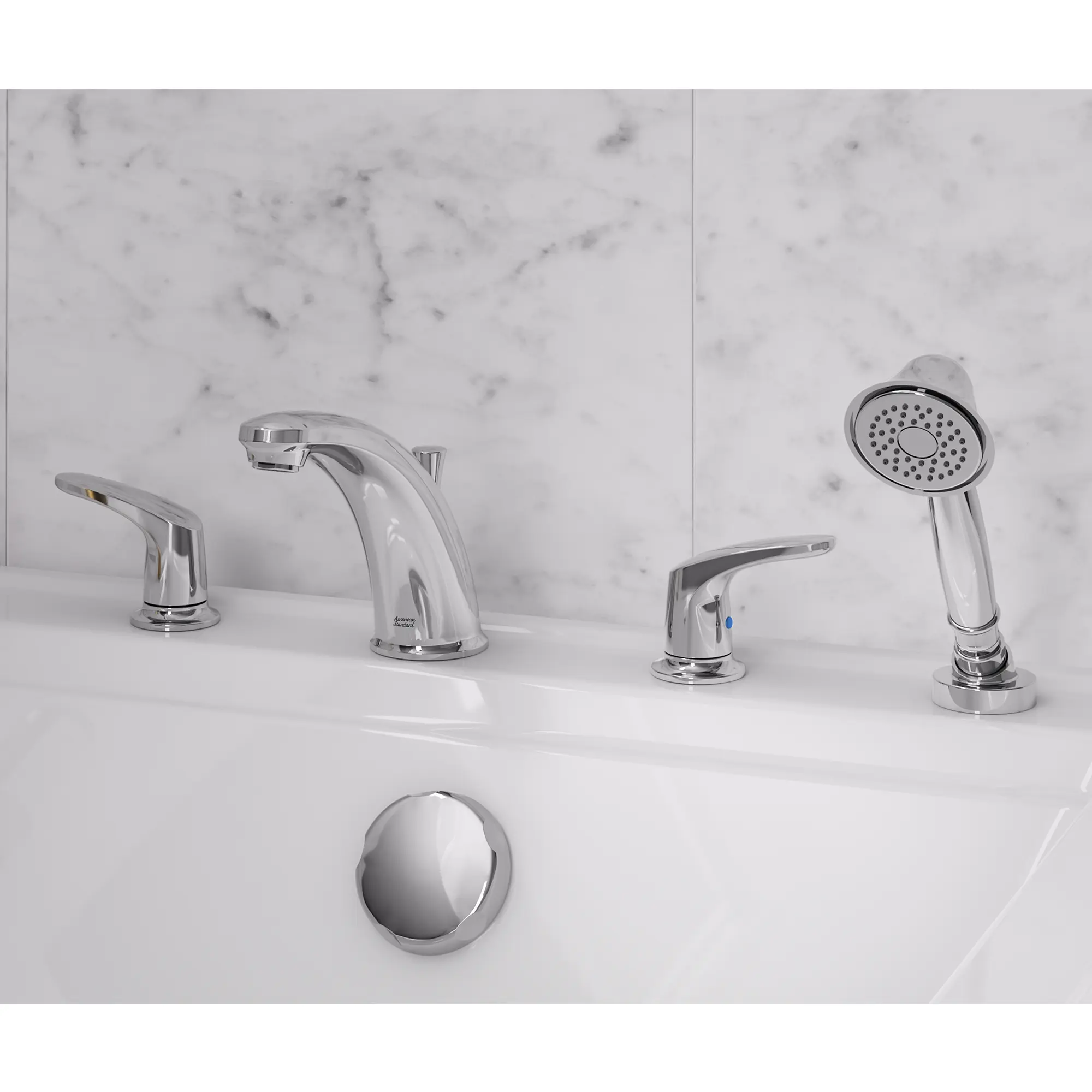 Colony® PRO Bathtub Faucet Trim With Lever Handles and Personal Shower for Flash® Rough-In Valve - Image 10
