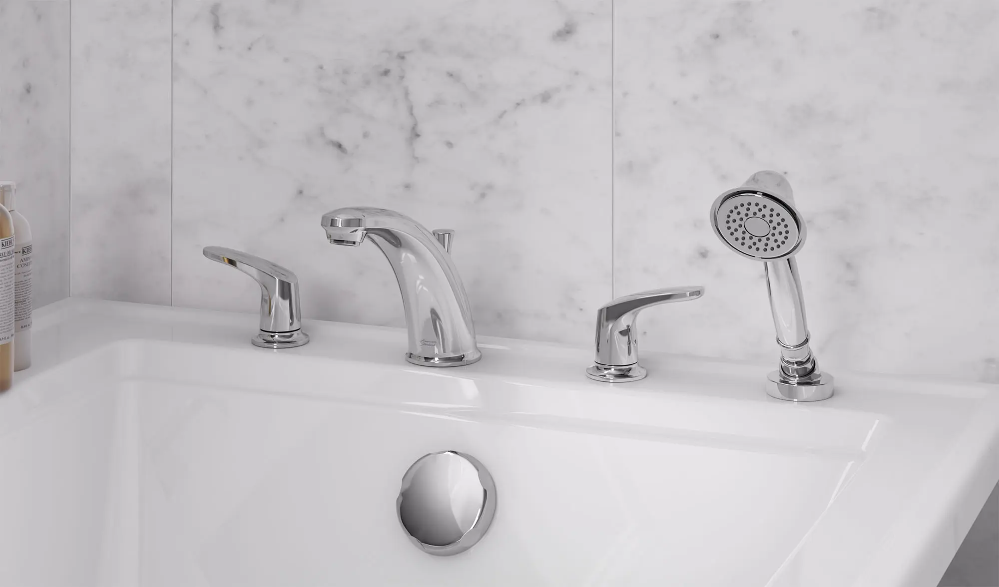 Colony® PRO Bathtub Faucet Trim With Lever Handles and Personal Shower for Flash® Rough-In Valve - Image 11