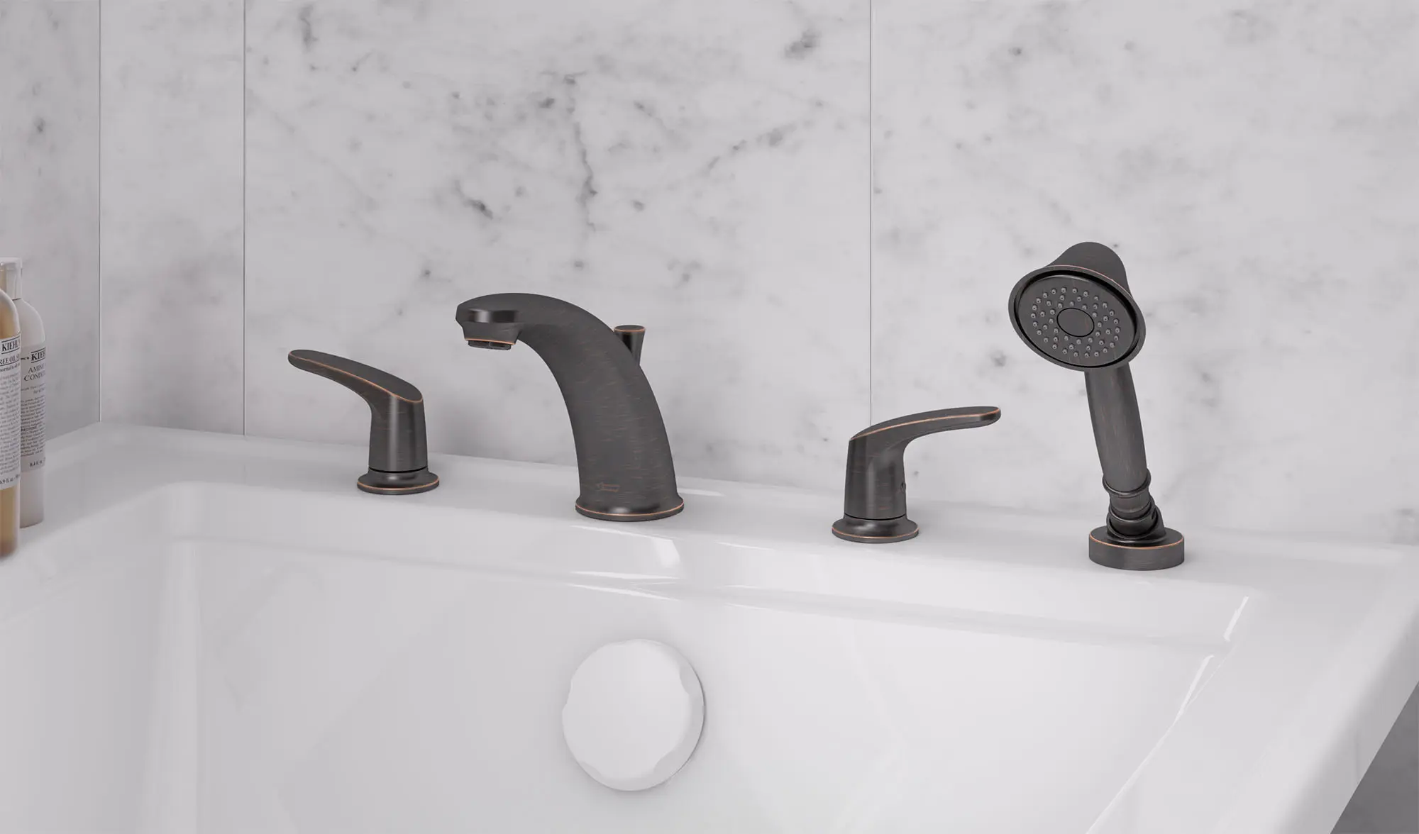 Colony® PRO Bathtub Faucet Trim With Lever Handles and Personal Shower for Flash® Rough-In Valve - Image 9