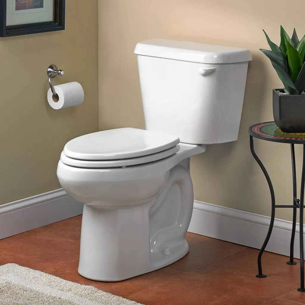 Colony® Two-Piece 1.28 gpf/4.8 Lpf Chair Height Elongated 10-Inch Rough Right Hand Trip Lever Toilet Less Seat - Image 3